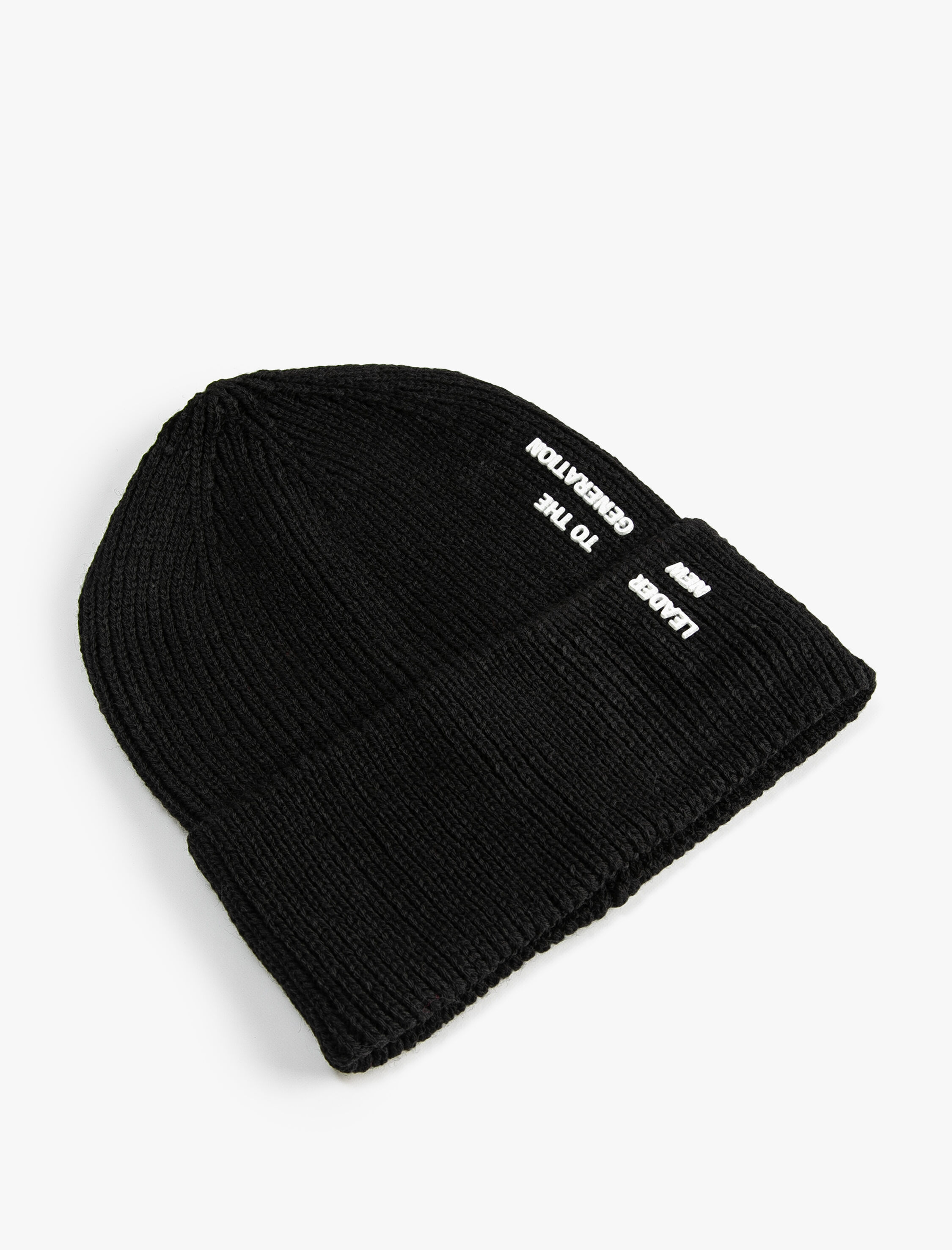  Erkek Lastikli Örgü Bere Kenarları Katlı