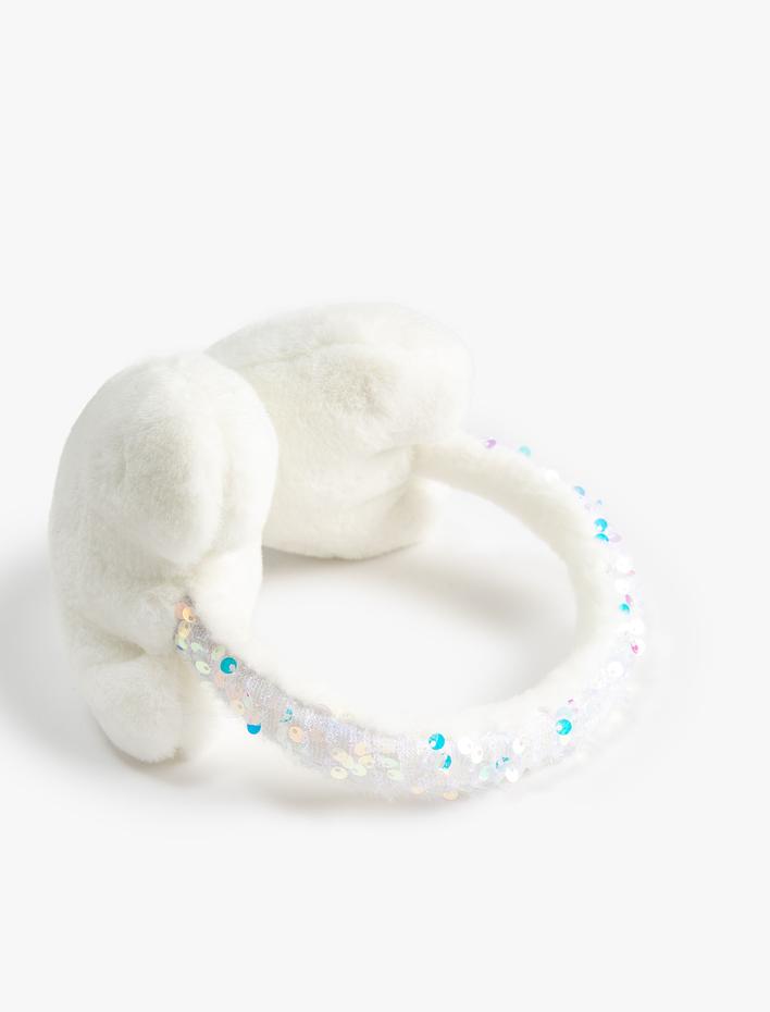 Kız Çocuk Kalpli Peluş Kulaklık