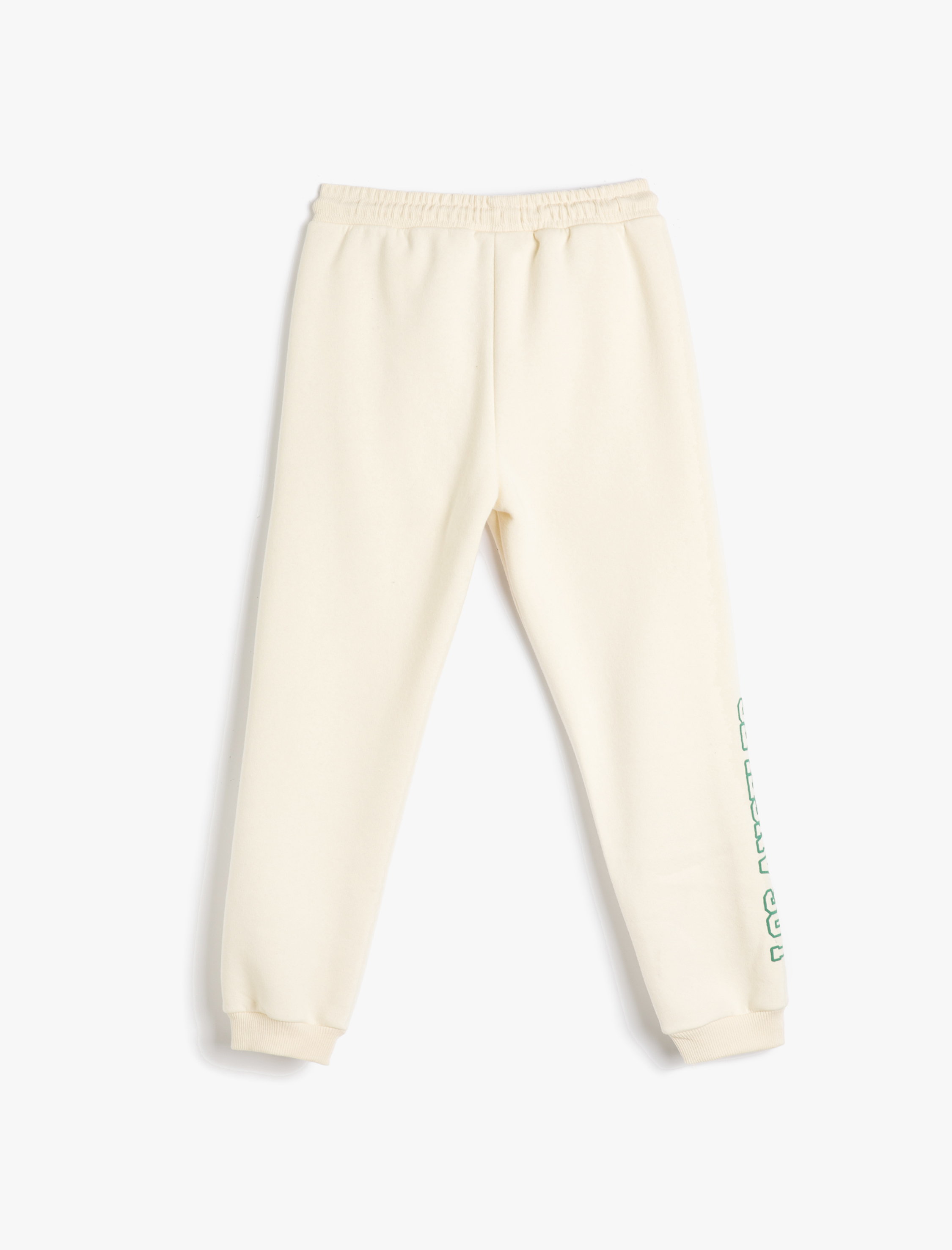  Erkek Çocuk Basic Jogger Eşofman Altı Beli Bağlamalı Baskılı Cepli Şardonlu