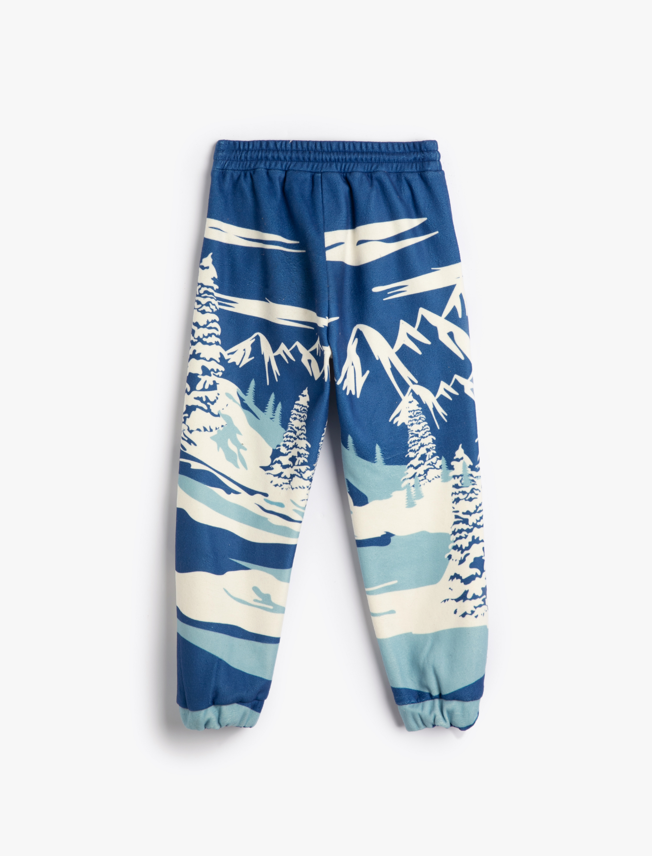  Erkek Çocuk Jogger Eşofman Altı Kayak Baskılı Beli Bağlamalı Cepli Şardonlu