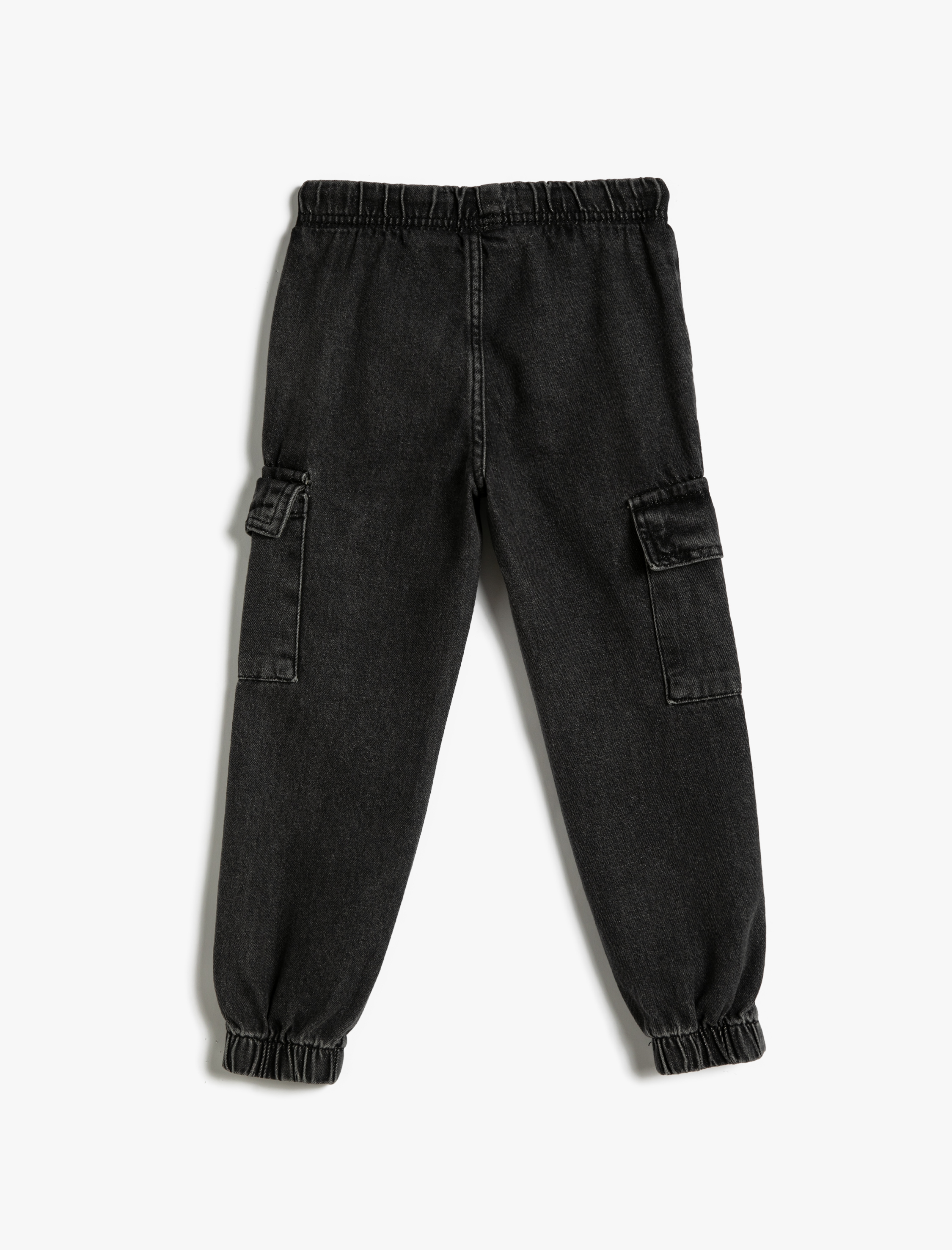  Erkek Çocuk Kot Pantolon Beli Lastikli Cepli  - Jogger Jean