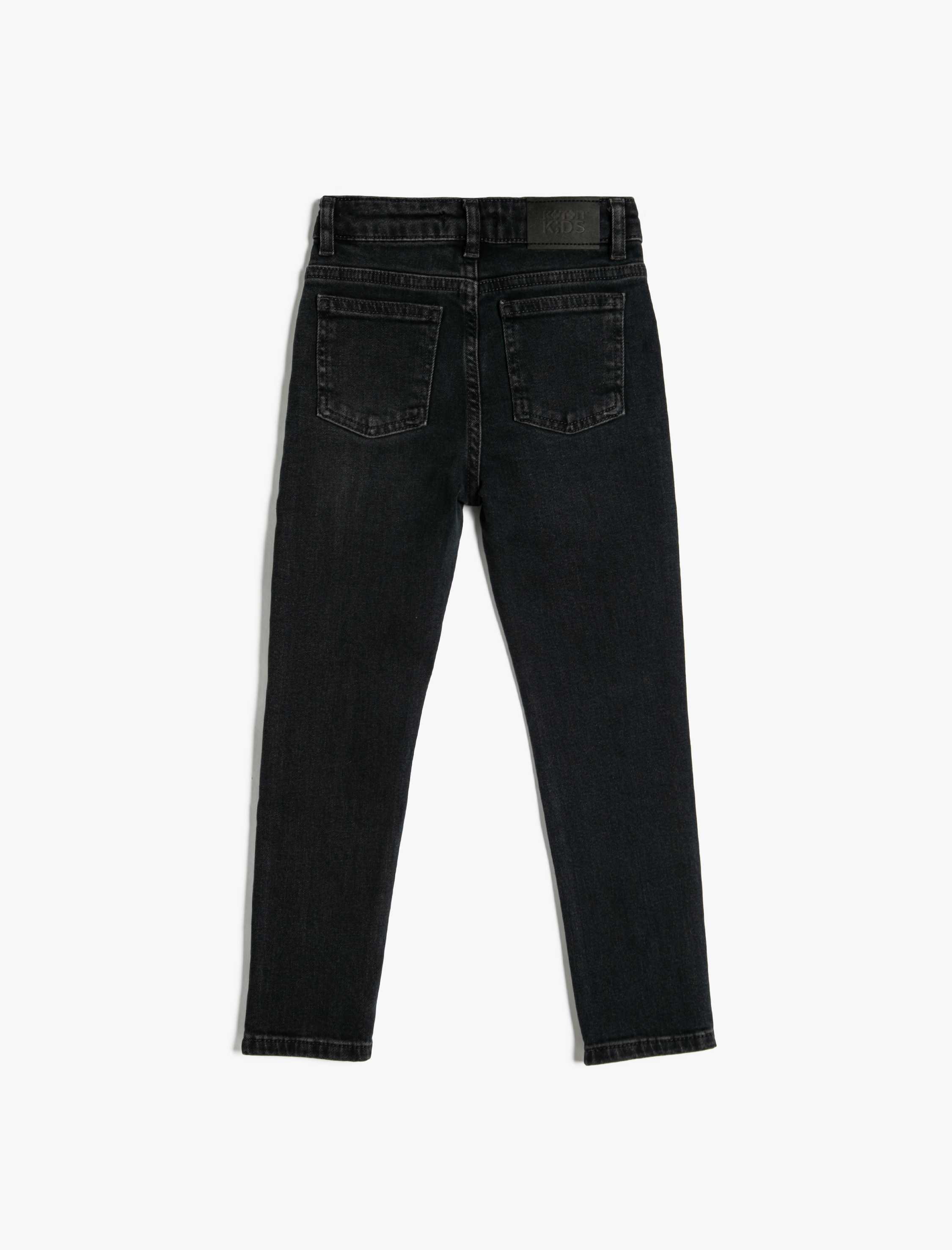  Erkek Çocuk Kot Pantolon Normal Bel İçten Ayarlanabilir Lastikli - Slim Jean