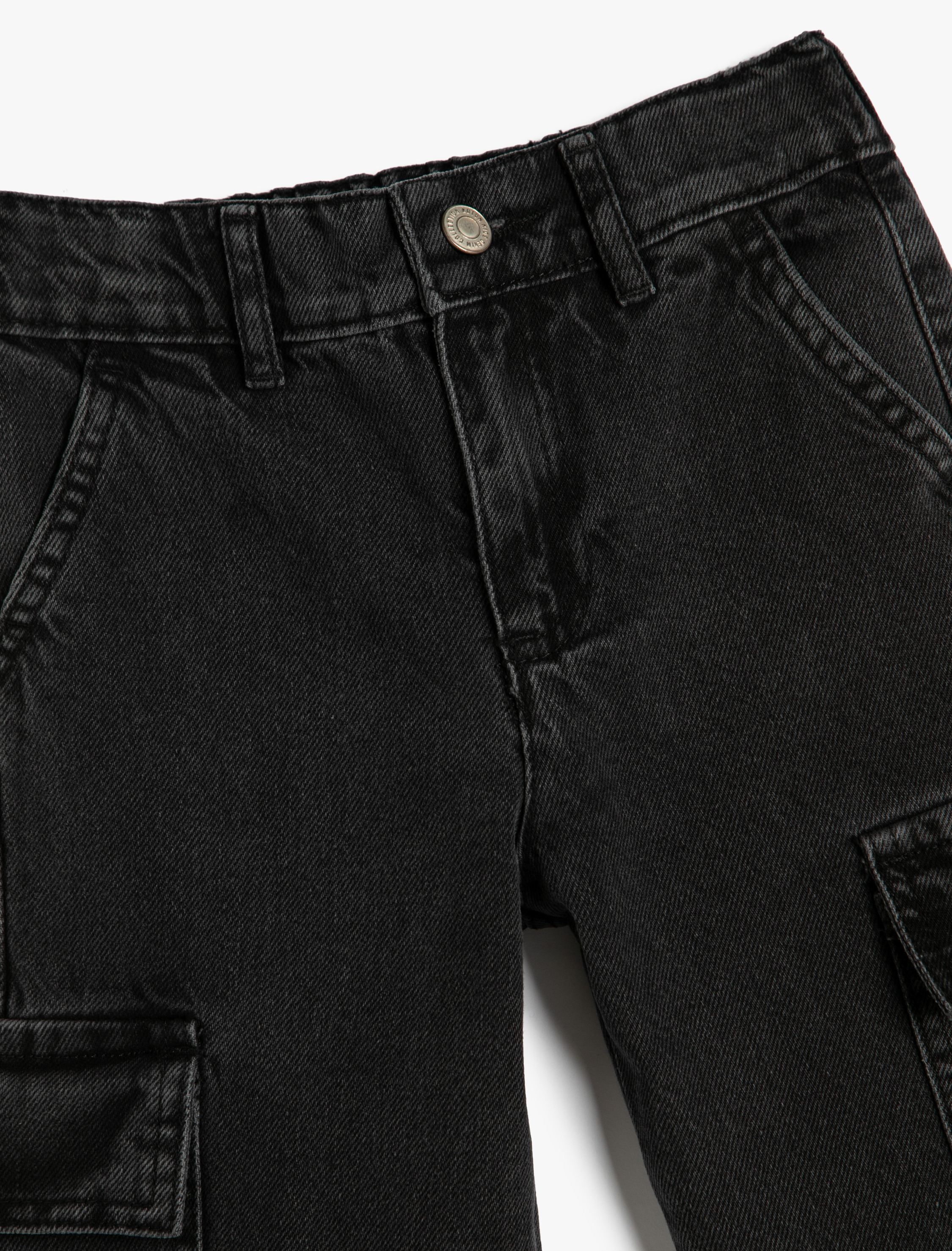  Erkek Çocuk Kargo Kot Pantolon Beli Lastikli Cepli İçten Ayarlanabilir Lastikli Pamuklu