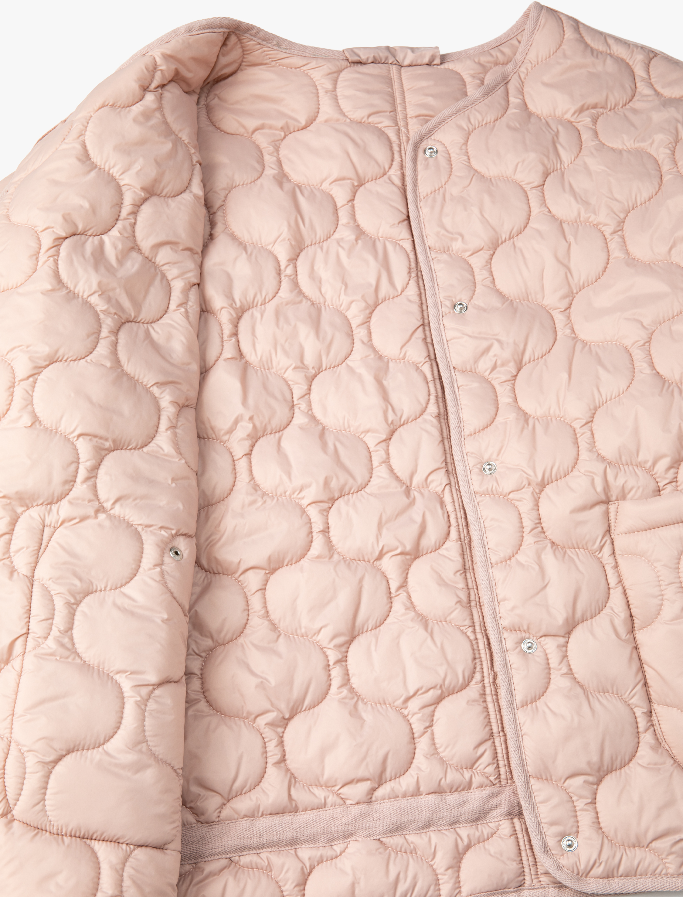   Kapitone Ceket Cep Detaylı Çıtçıt Düğmeli