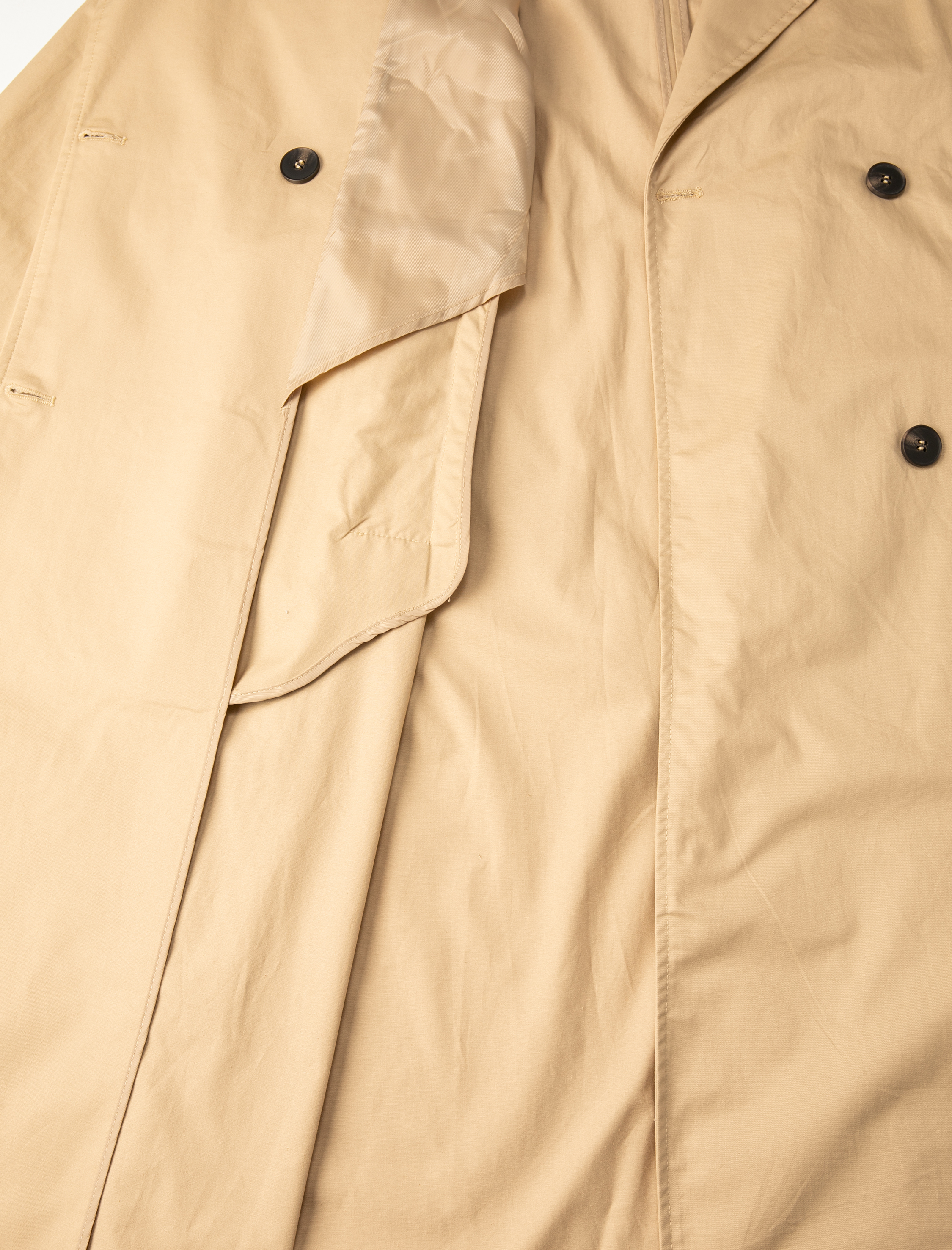   Trençkot Midi Boy Kuşaklı Cep Detaylı Düğmeli