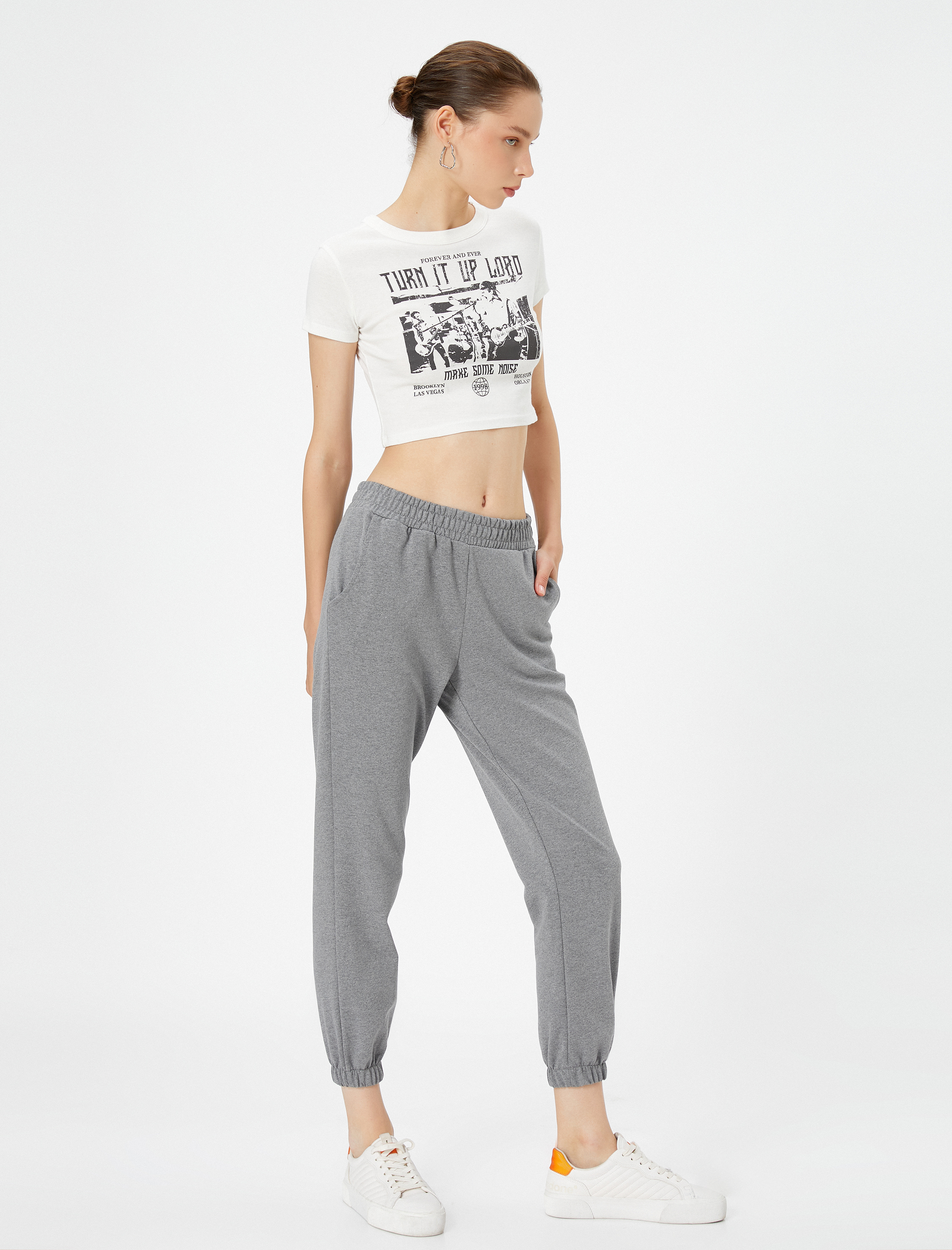   Basic Jogger Eşofman Altı  Beli Bağlamalı Cepli