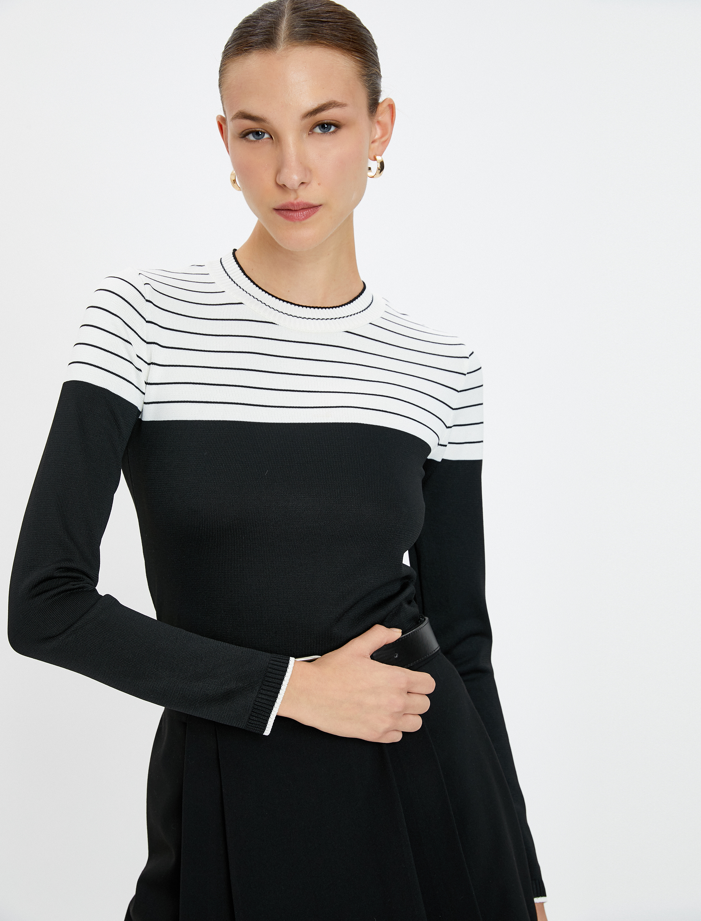   Triko Kazak Bisiklet Yaka Uzun Kollu