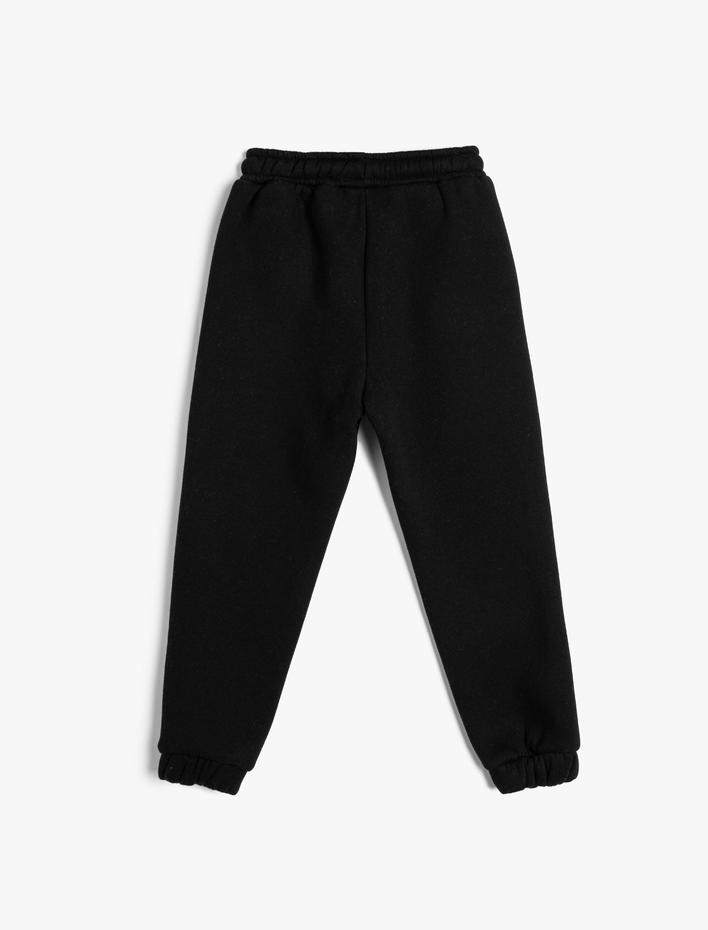 Erkek Çocuk Basic Jogger Eşofman Altı Beli Bağlamalı Cep Detaylı Şardonlu