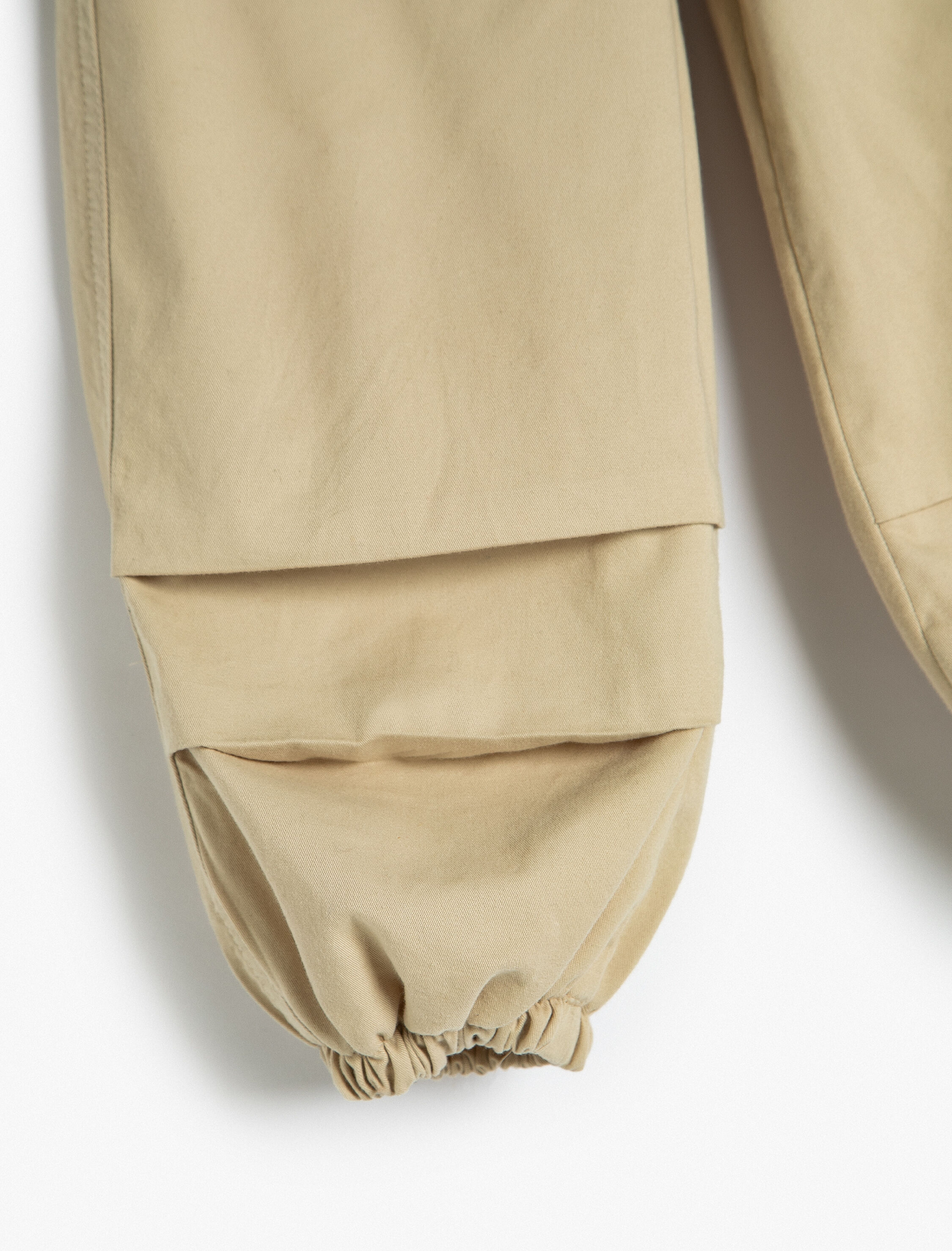  Erkek Bebek Paraşüt Pantolon Pamuklu Beli Lastikli Cepli - Parachute Jean