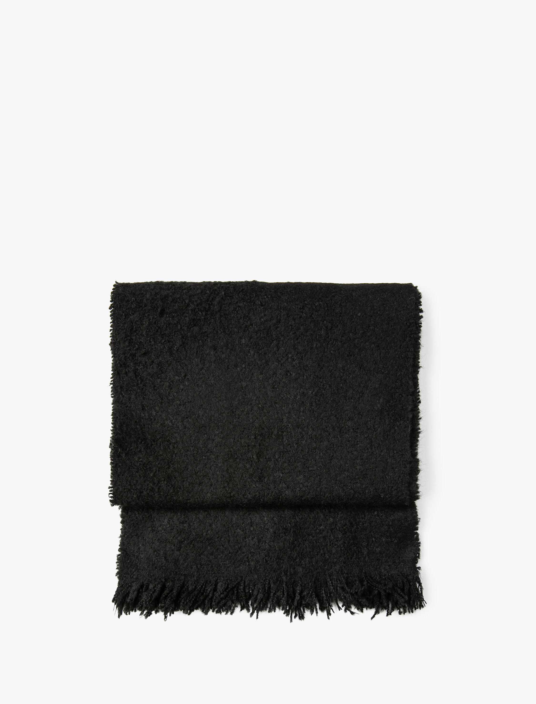  Erkek Atkı Uzun Dokulu Püskül Detaylı Akrilik Karışımlı