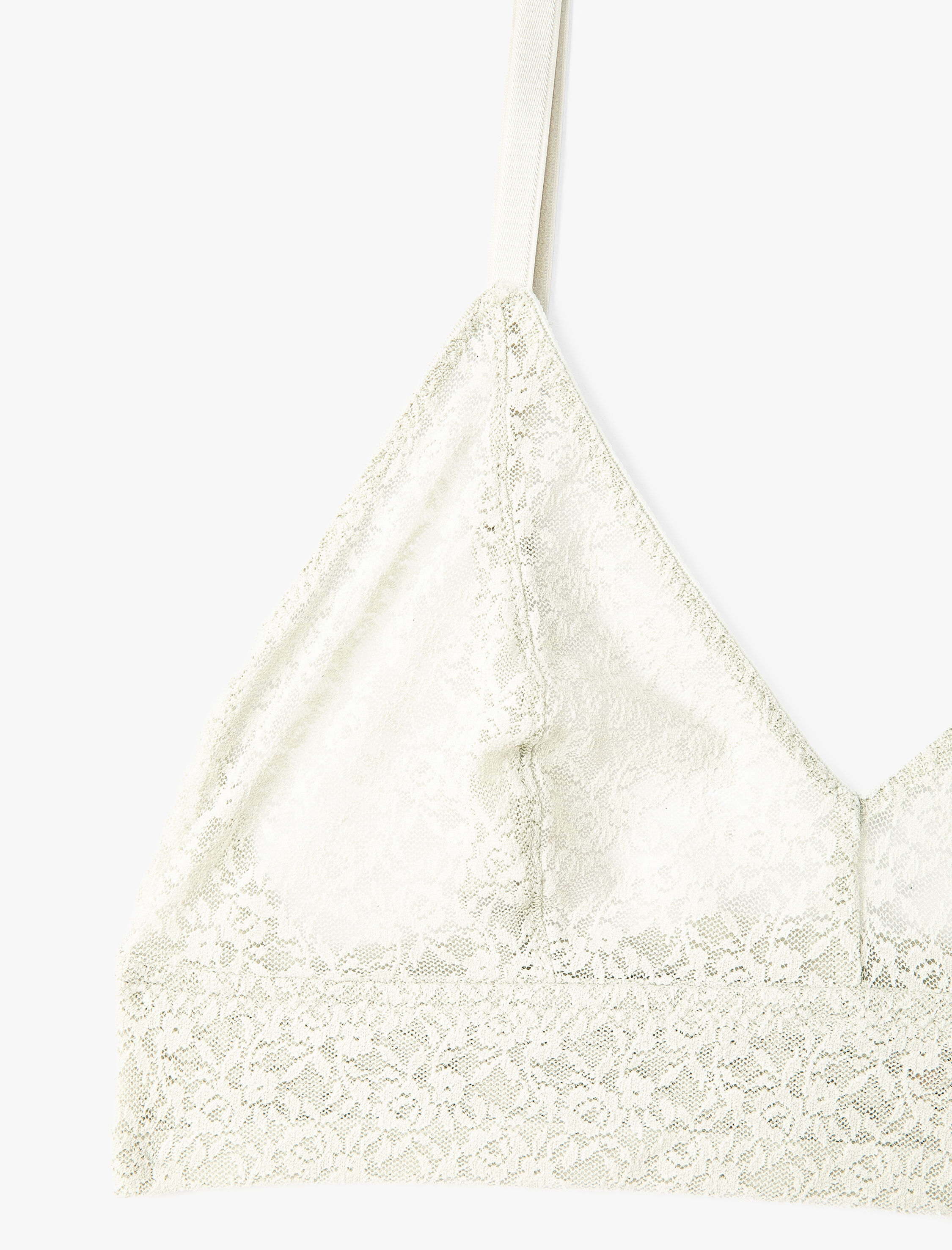  Balensiz Sütyen Dantelli Dolgusuz İnce Askılı
