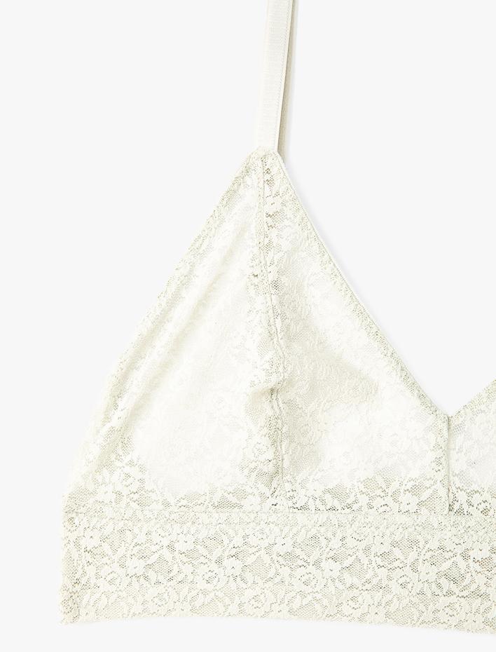  Balensiz Sütyen Dantelli Dolgusuz İnce Askılı