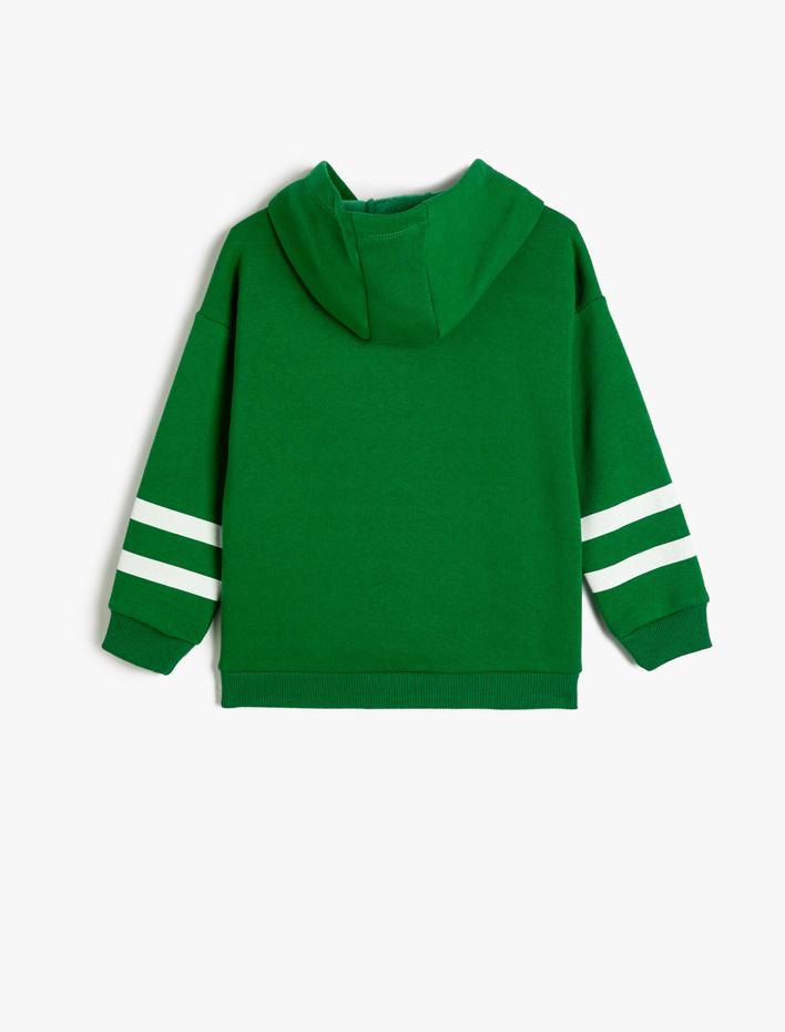 Erkek Çocuk Harry Potter Kapşonlu Sweatshirt Lisanslı Uzun Kollu Şardonlu