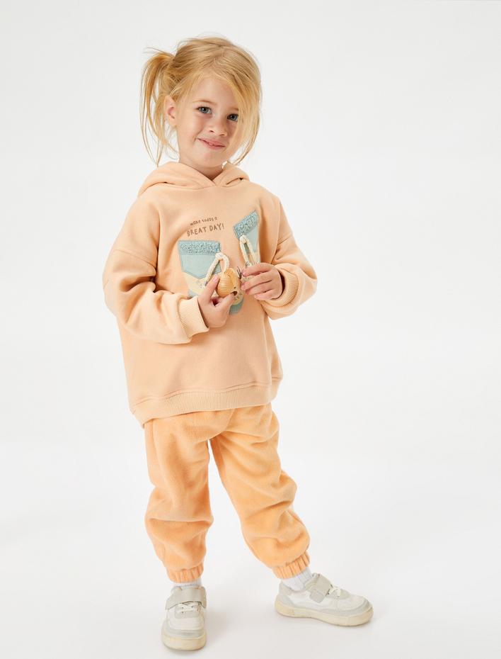 Kız Bebek Basic Jogger Eşofman Altı Beli Bağlamalı Cepli