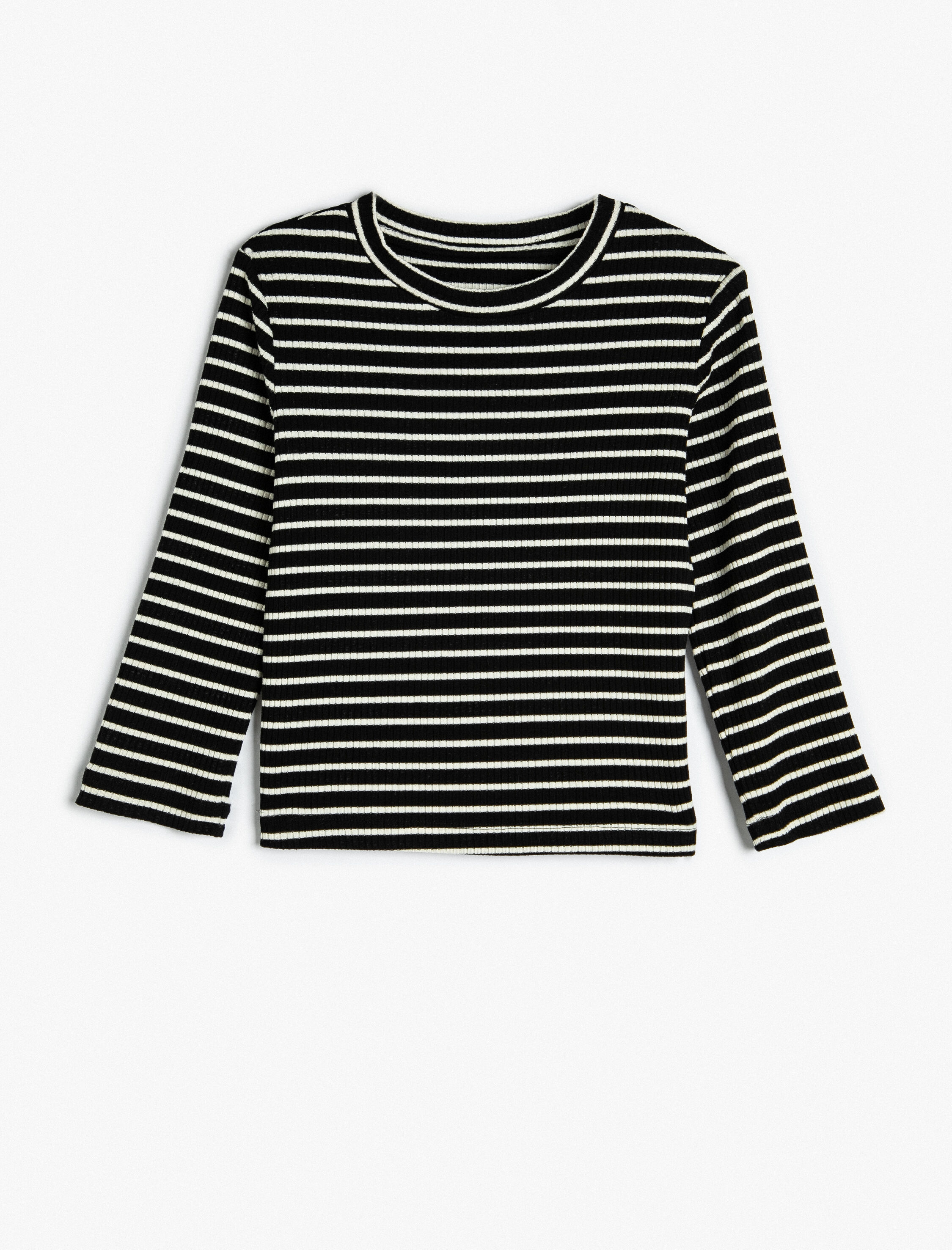  Kız Bebek Tişört Uzun Kollu Bisiklet Yaka Kaşkorse