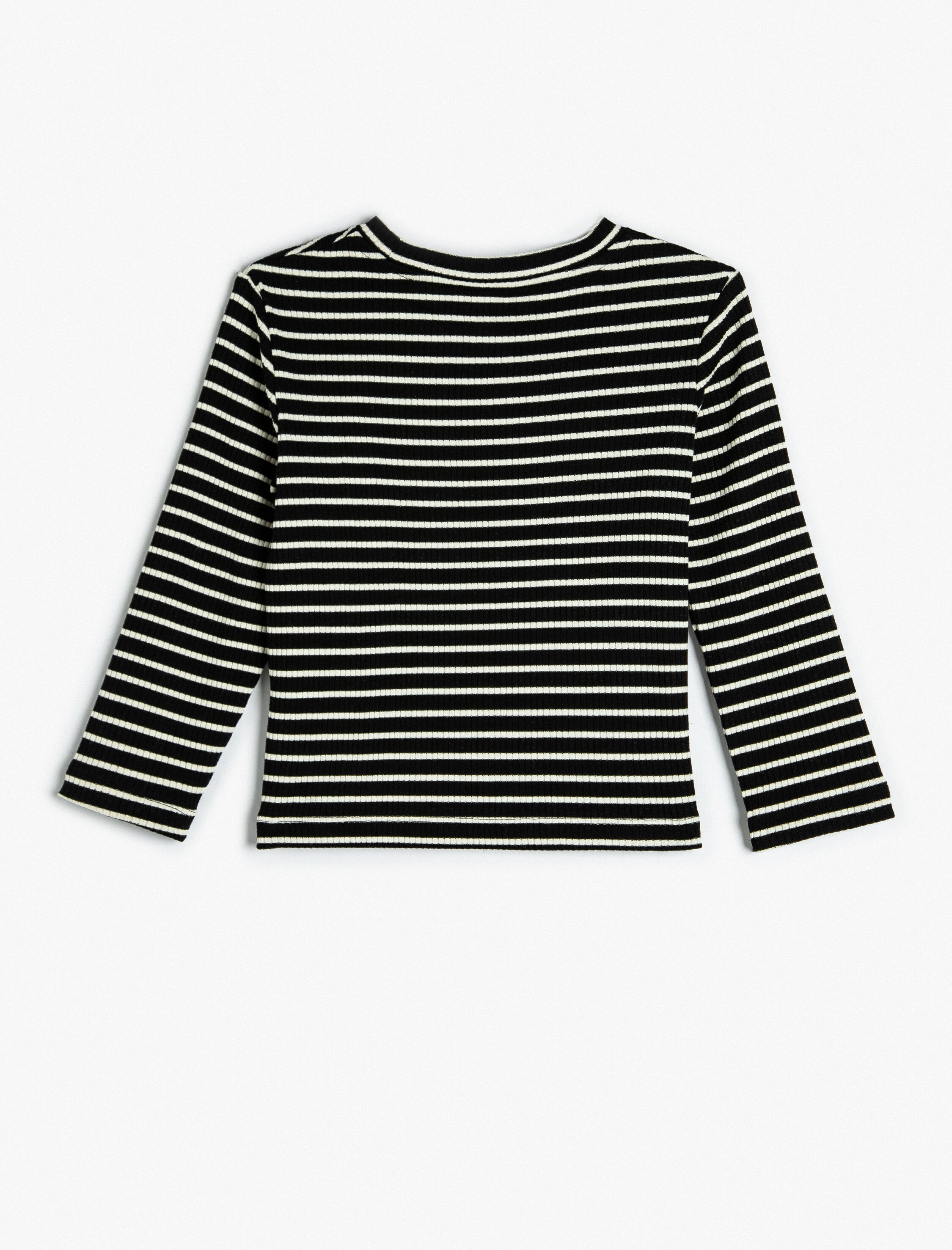  Kız Bebek Tişört Uzun Kollu Bisiklet Yaka Kaşkorse