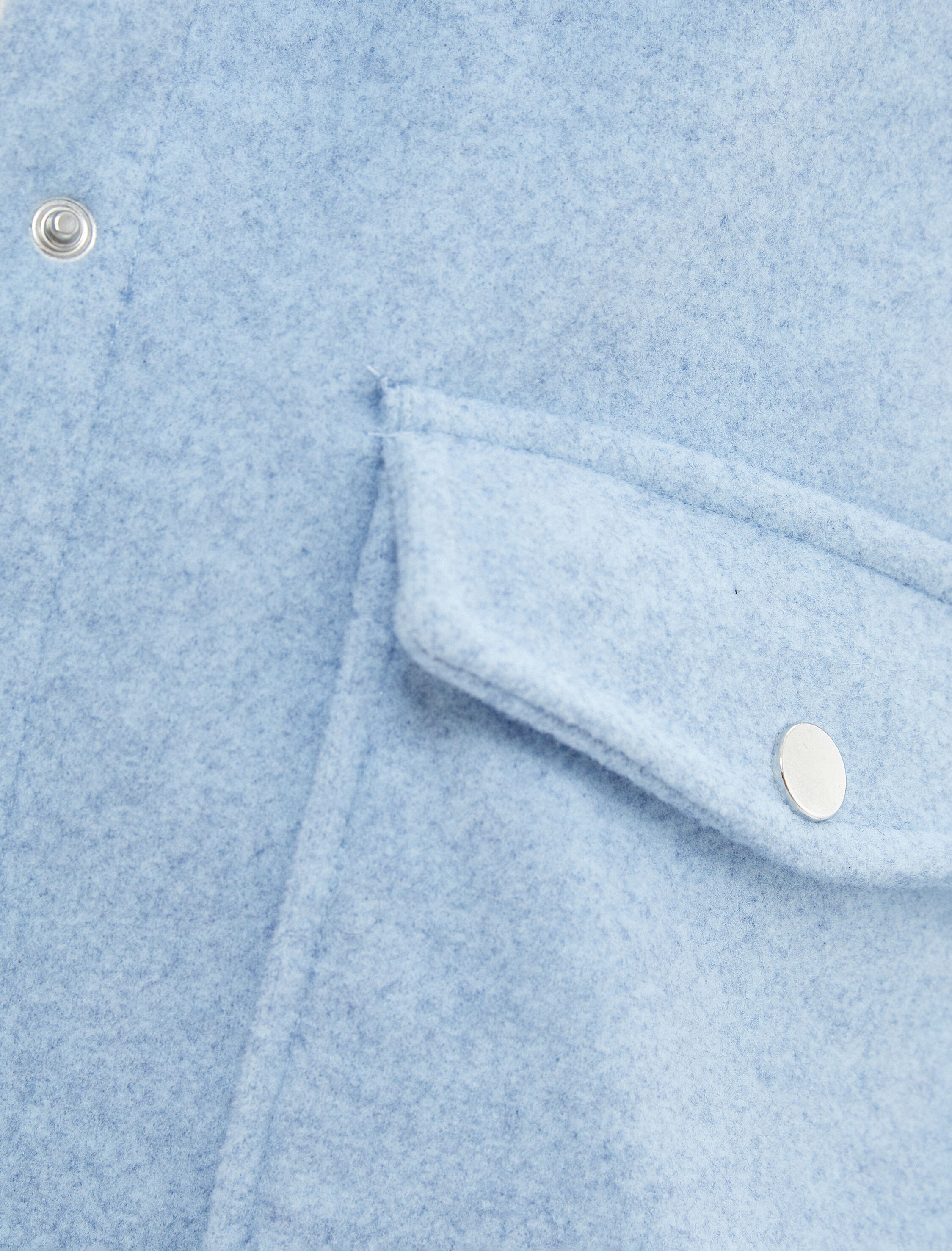   Oversize Gömlek Ceket Çıtçıt Düğmeli Kapaklı Cepli