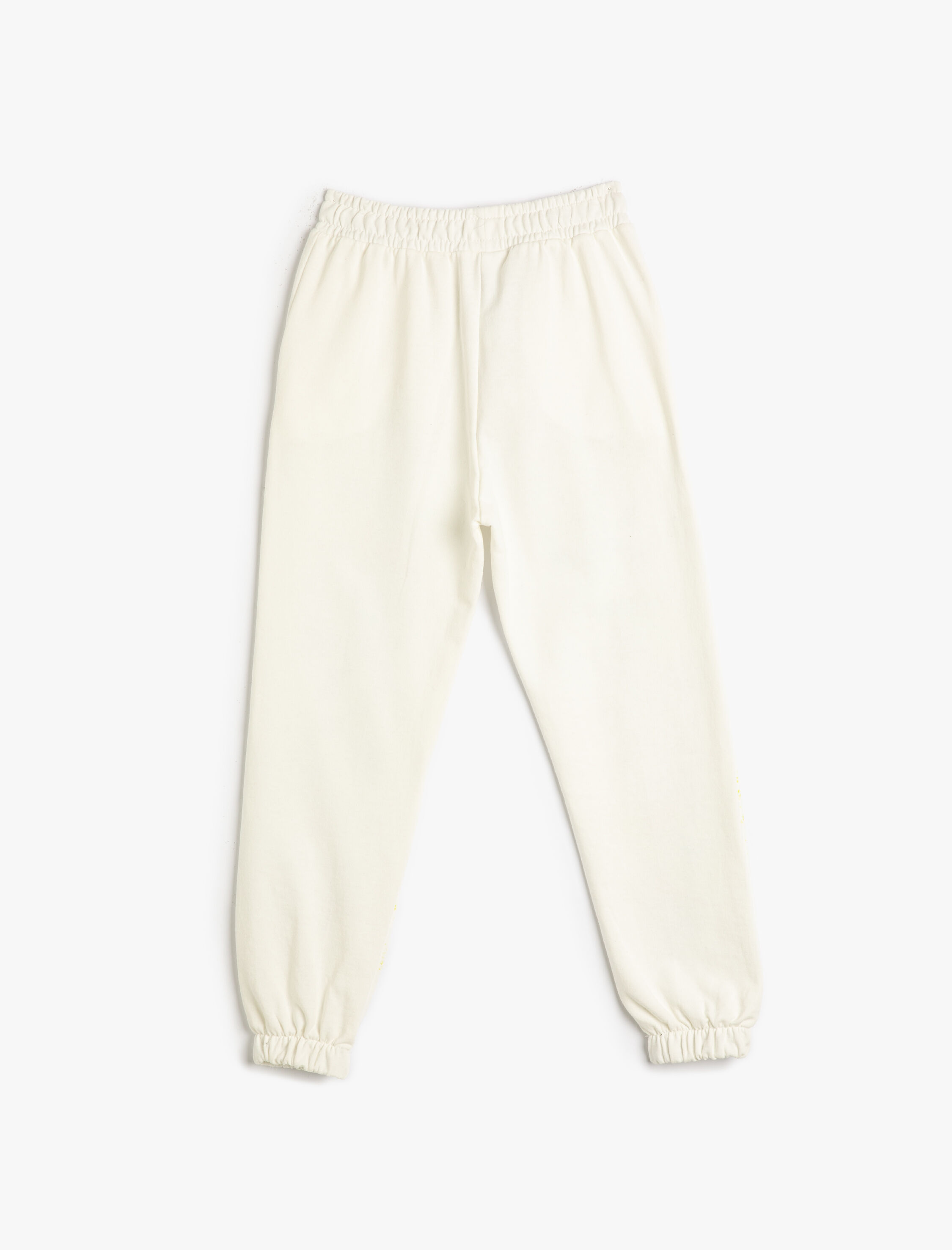  Kız Çocuk Jogger Eşofman Altı Grafiti Temalı Yazı Detaylı Beli Lastikli Cepli