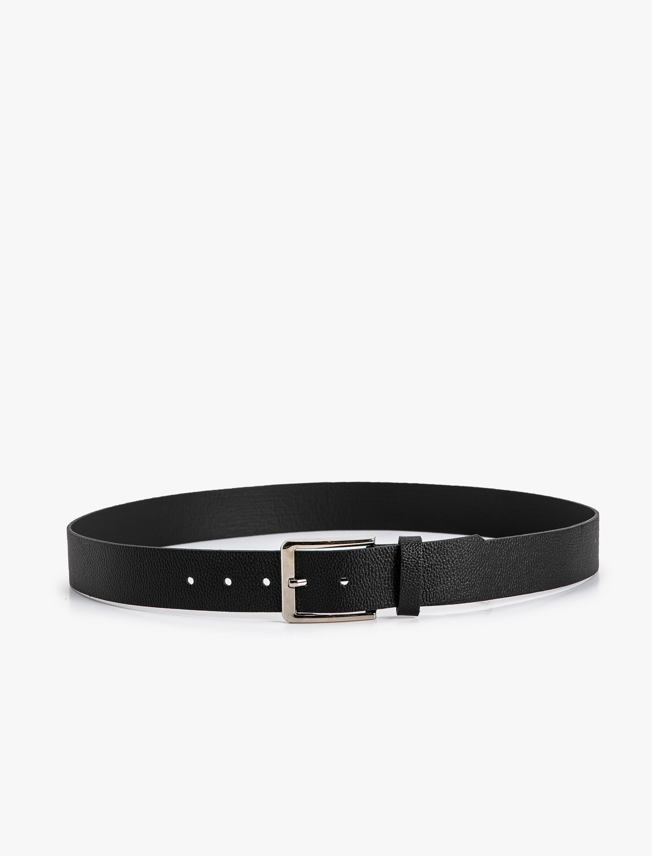  Erkek Kemer Deri Görünümlü Metal Toka Detaylı