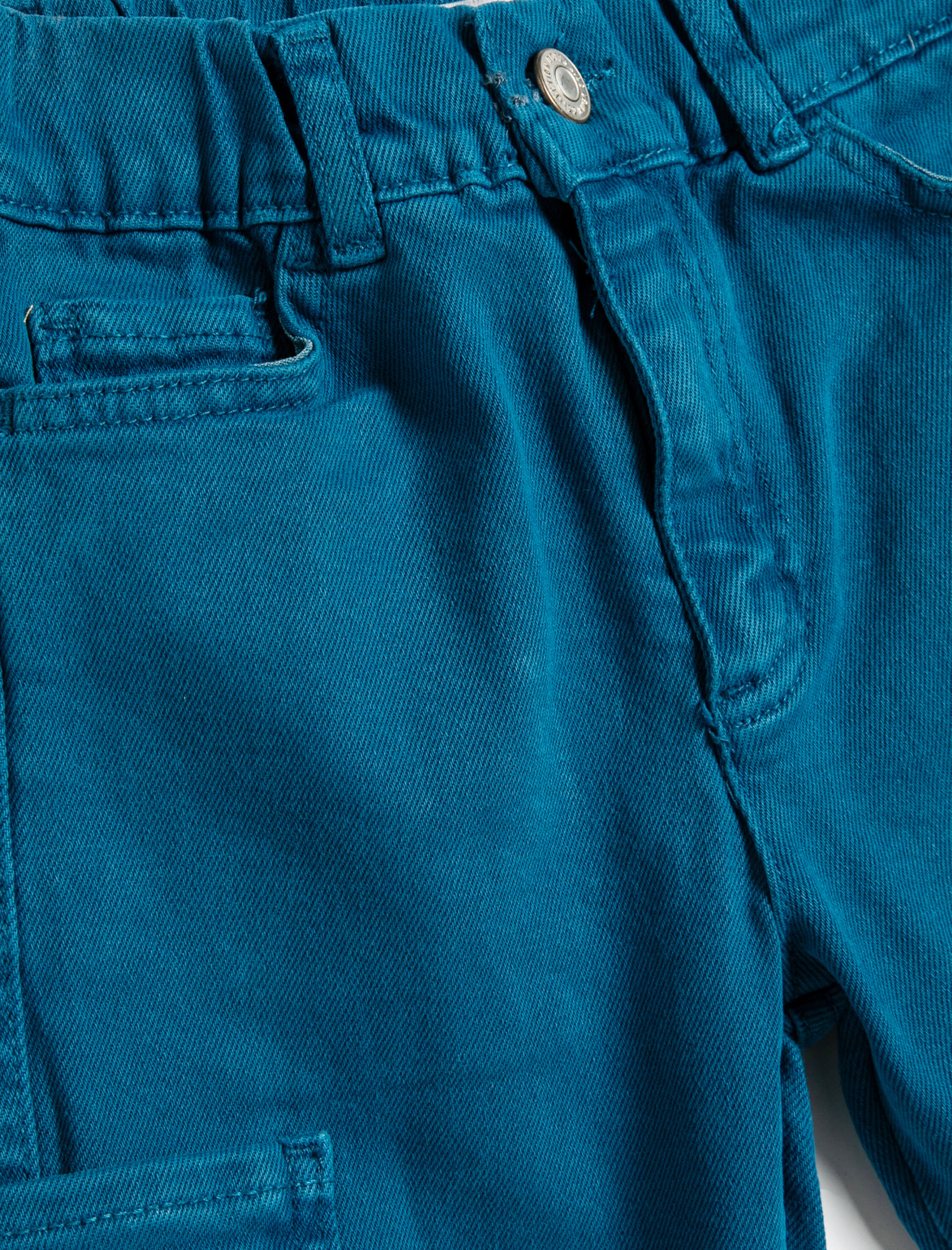 Erkek Çocuk Jogger Kot Pantolon Cepli Pamuklu Beli Lastikli - Jogger Jeans