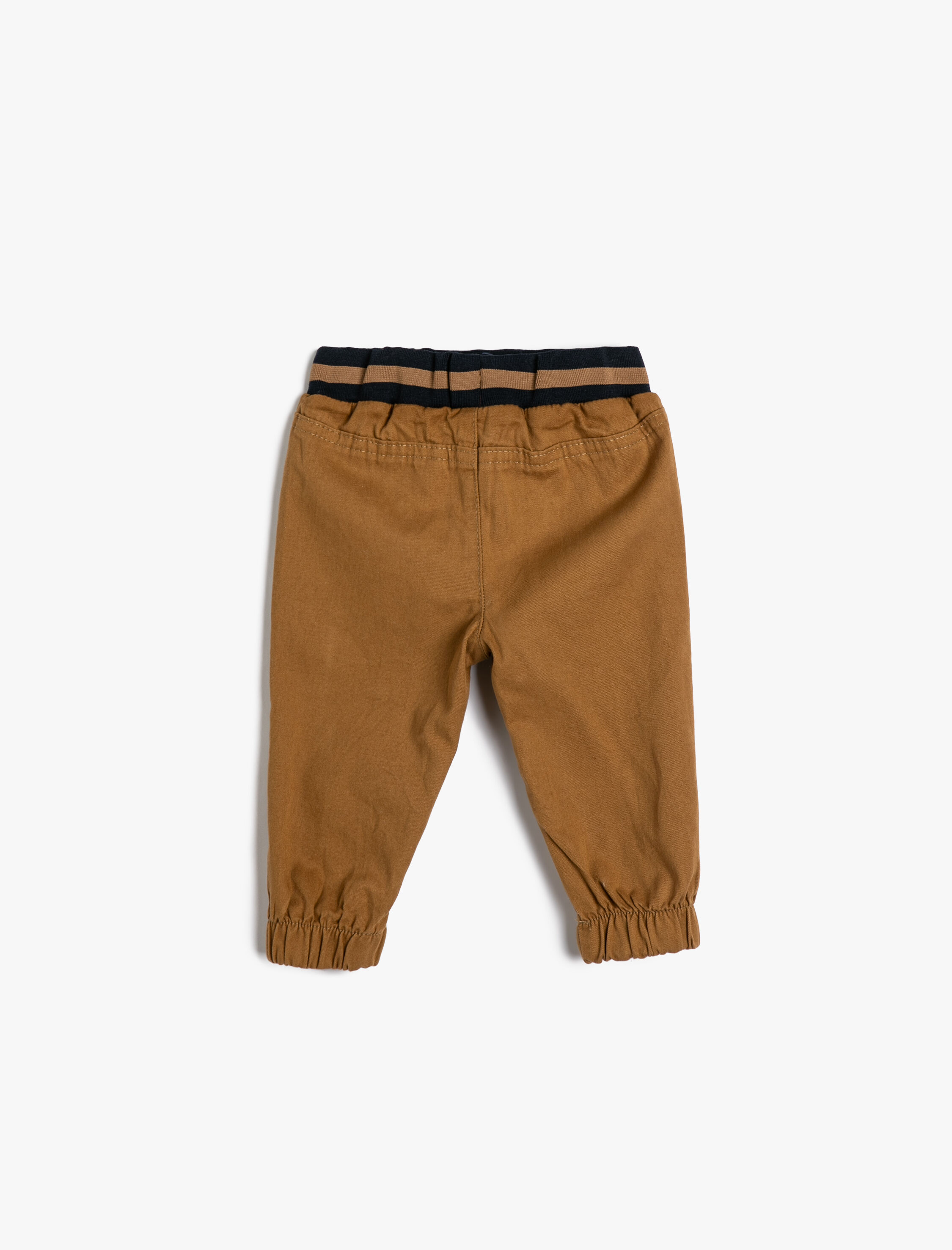 Erkek Bebek Jogger Pantolon Cep Detaylı Beli Lastikli Pamuklu