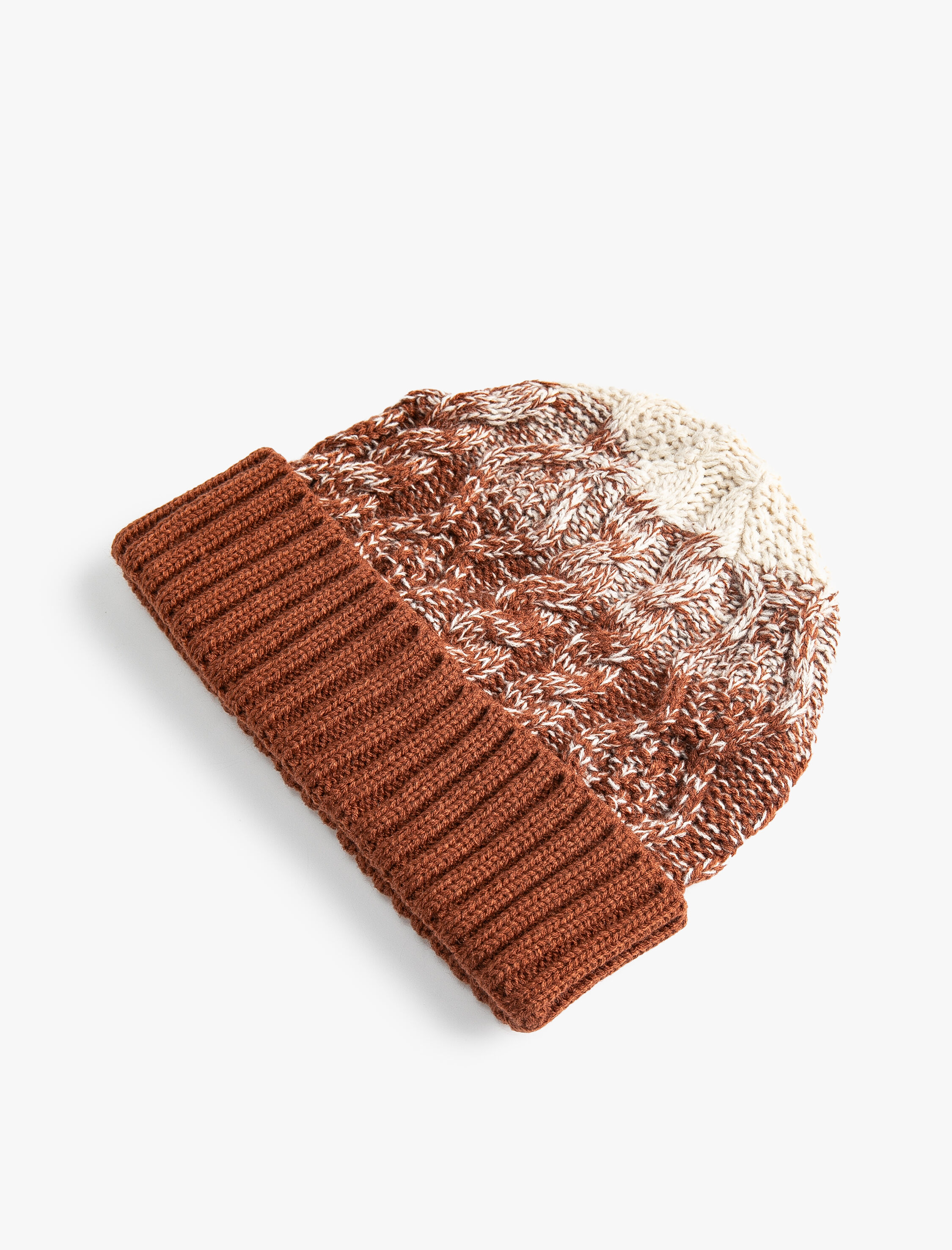  Erkek Örgü Bere Katlama Detaylı Çok Renkli