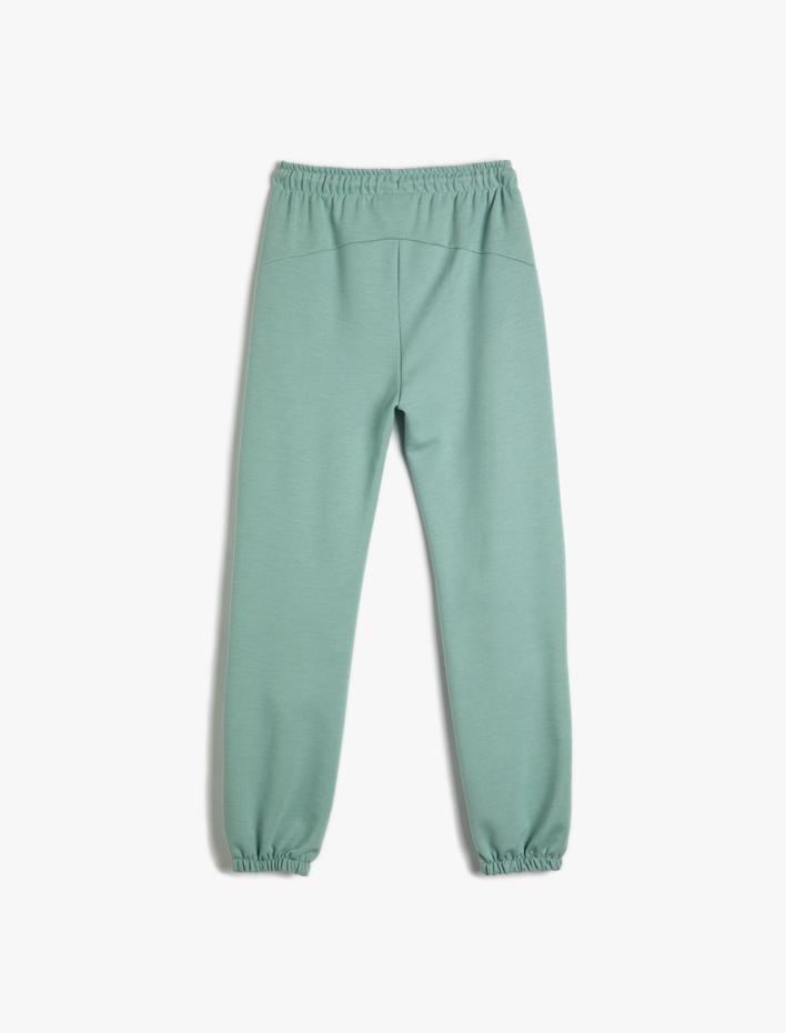 Kız Çocuk Basic Jogger Eşofman Altı Cepli Beli Bağlamalı