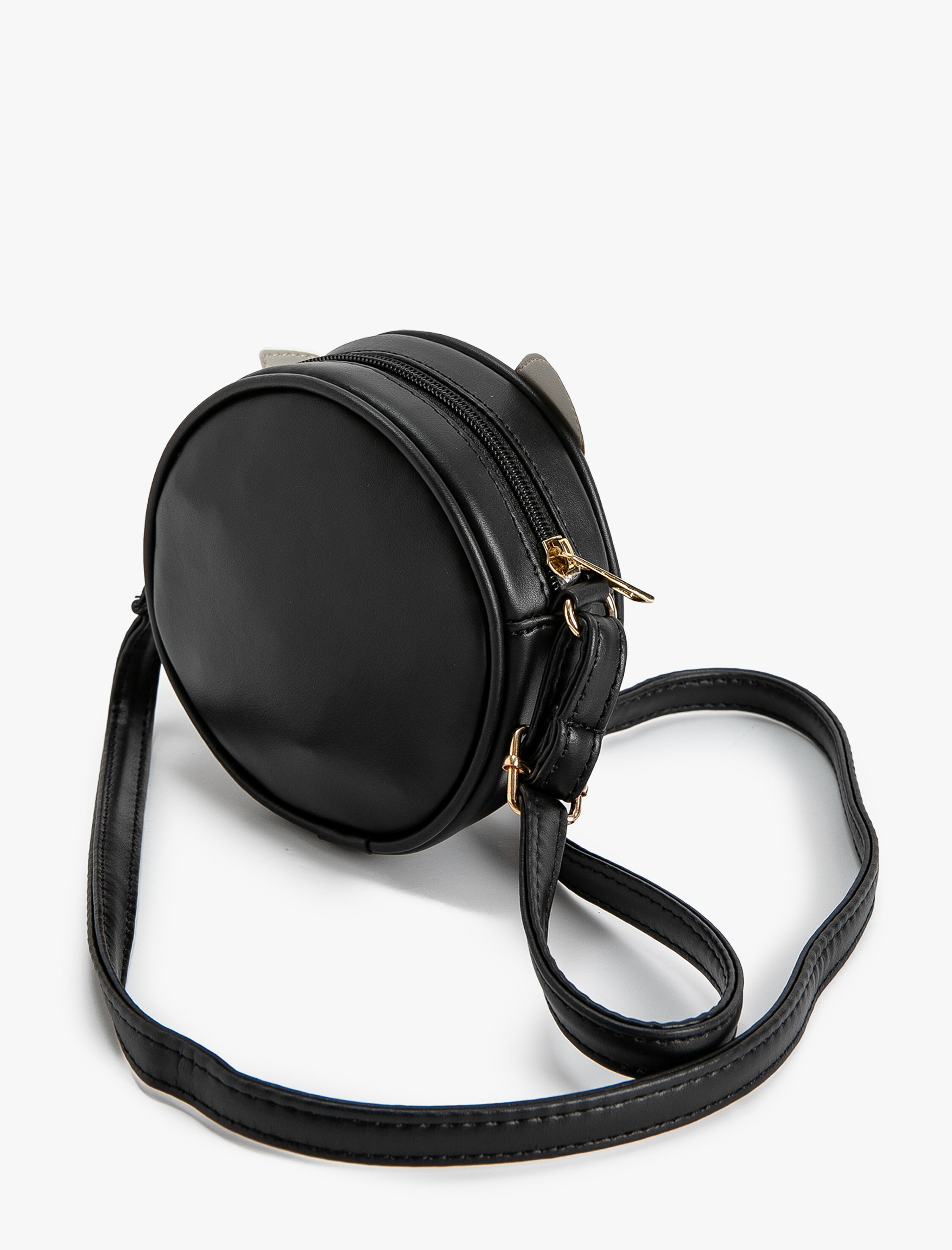 Kız Çocuk Mini Çapraz Askılı Çanta Kedi Kulaklı Fermuarlı