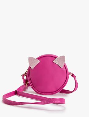 Mini Çapraz Askılı Çanta Kedi Kulaklı Fermuarlı