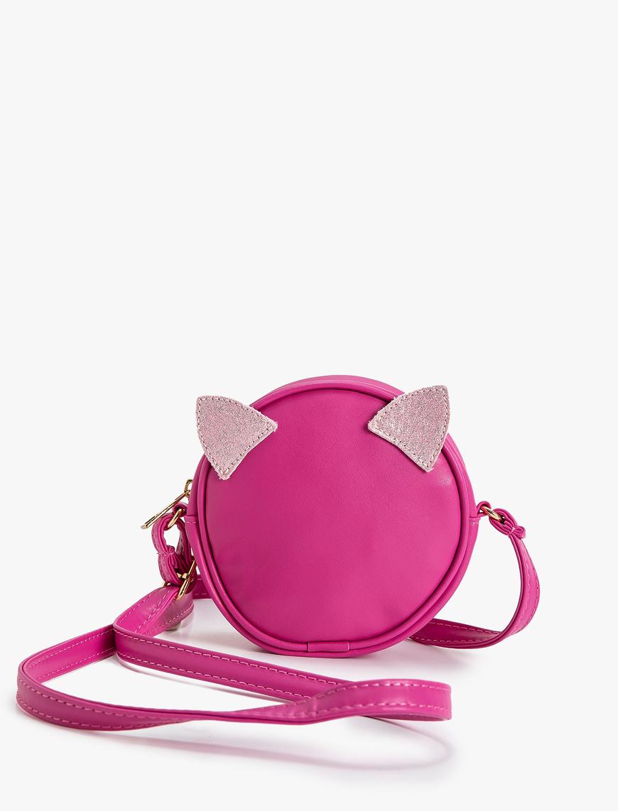 Pembe K z ocuk Mini apraz Ask l anta Kedi Kulakl Fermuarl Pembe K z ocuk Mini apraz Ask l anta Kedi Kulakl Fermuarl