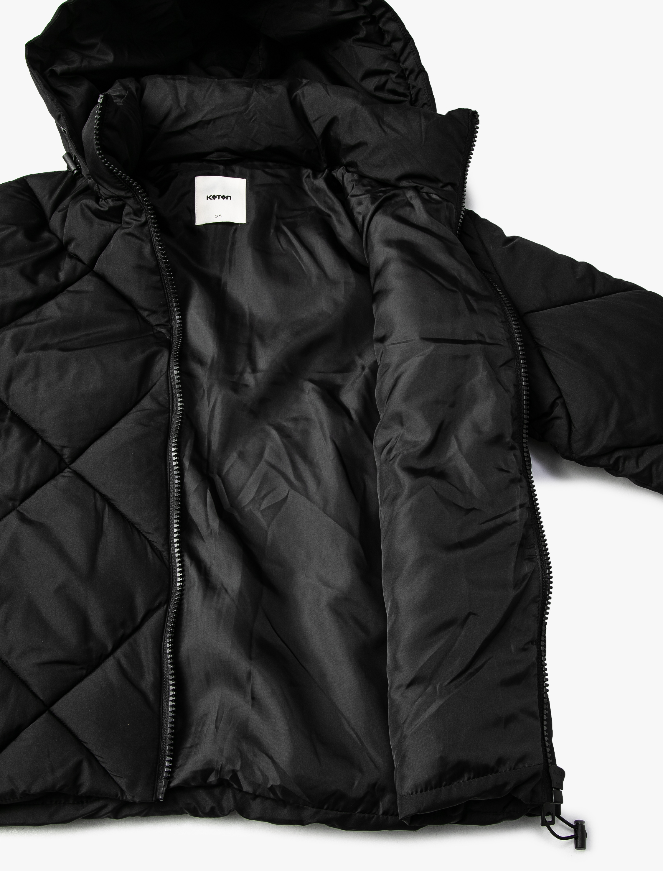   Şişme Mont Kapüşonlu Cep Detaylı Fermuarlı