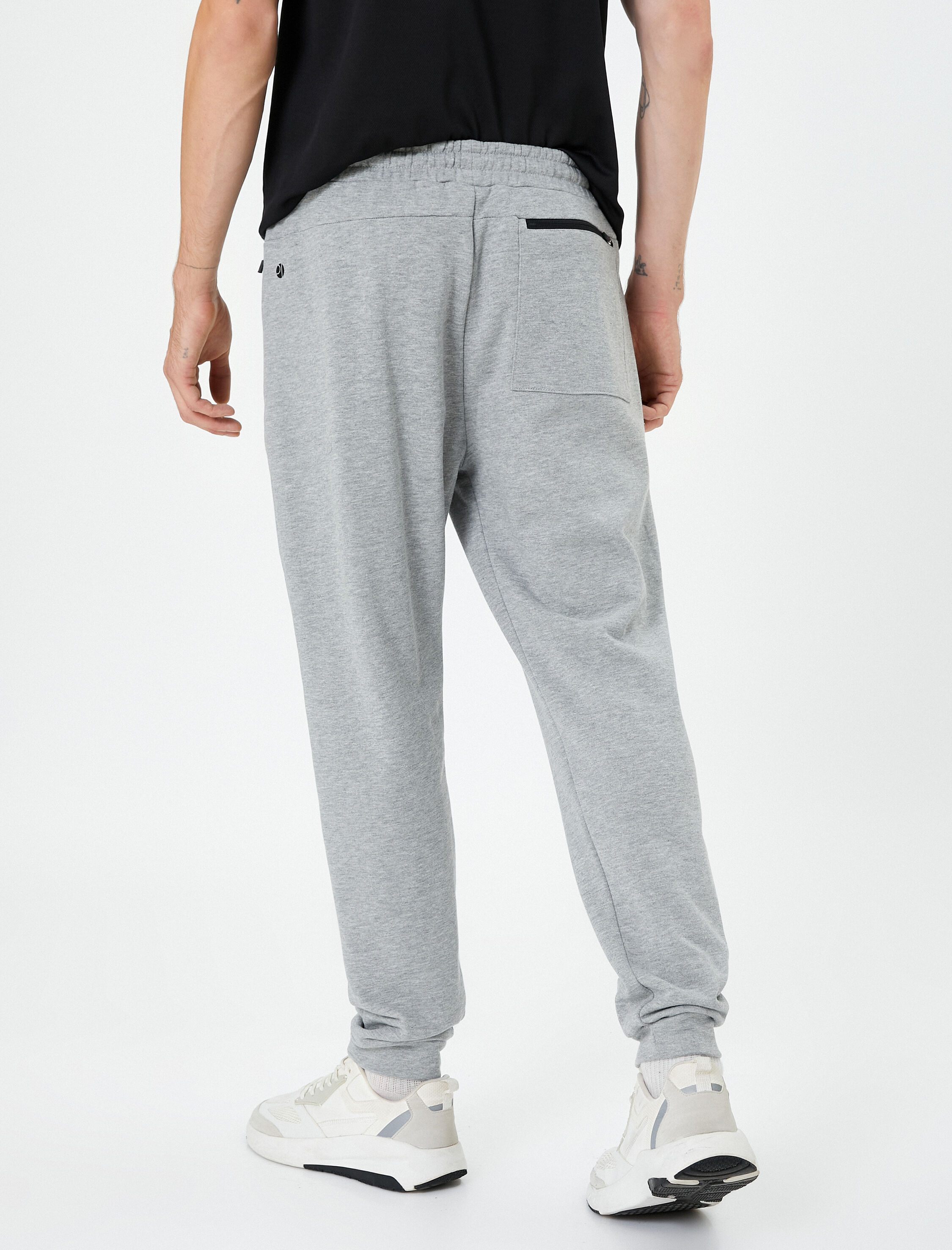   Jogger Eşofman Altı Fermuar Cepli Beli Bağcıklı Dikiş Detaylı