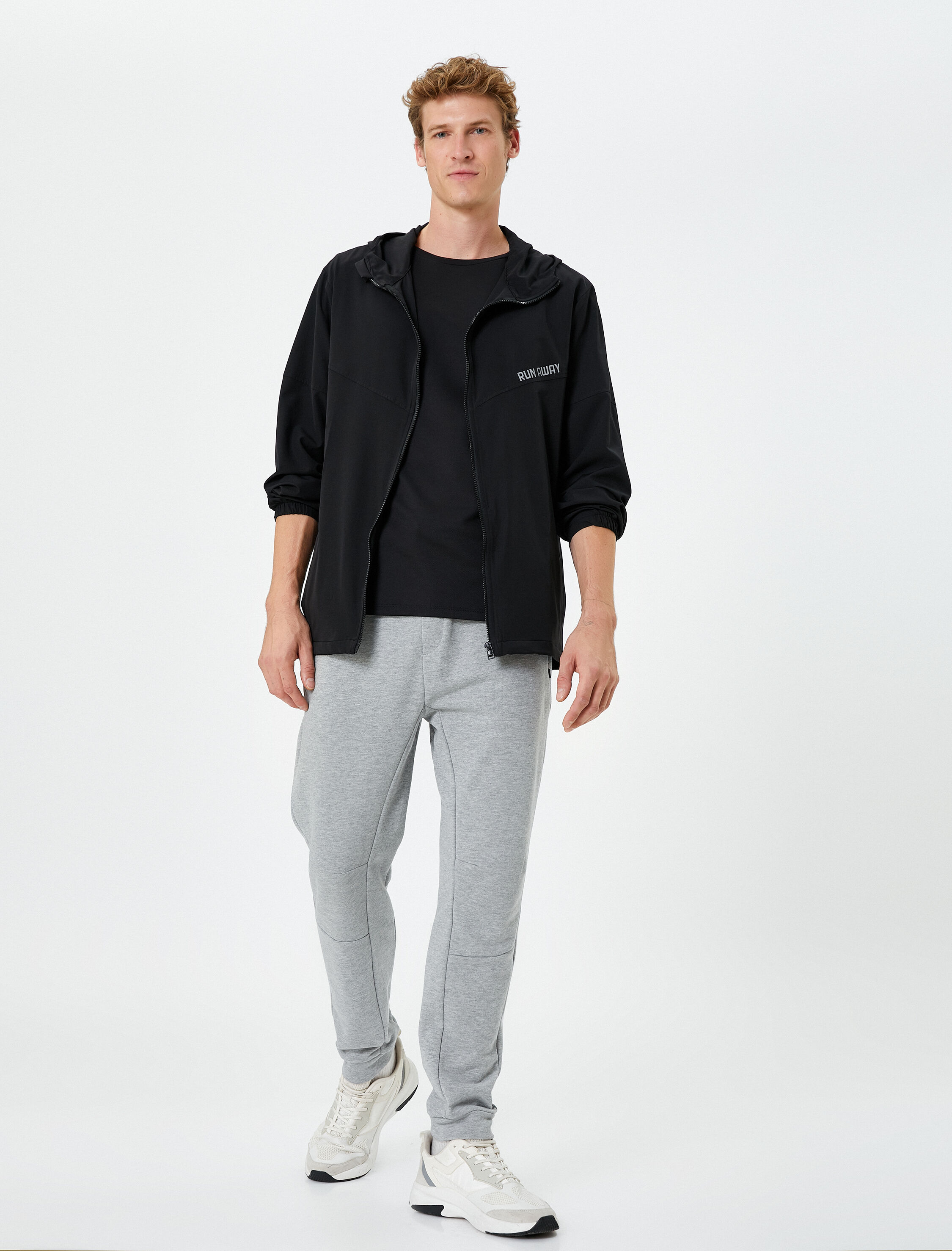   Jogger Eşofman Altı Fermuar Cepli Beli Bağcıklı Dikiş Detaylı