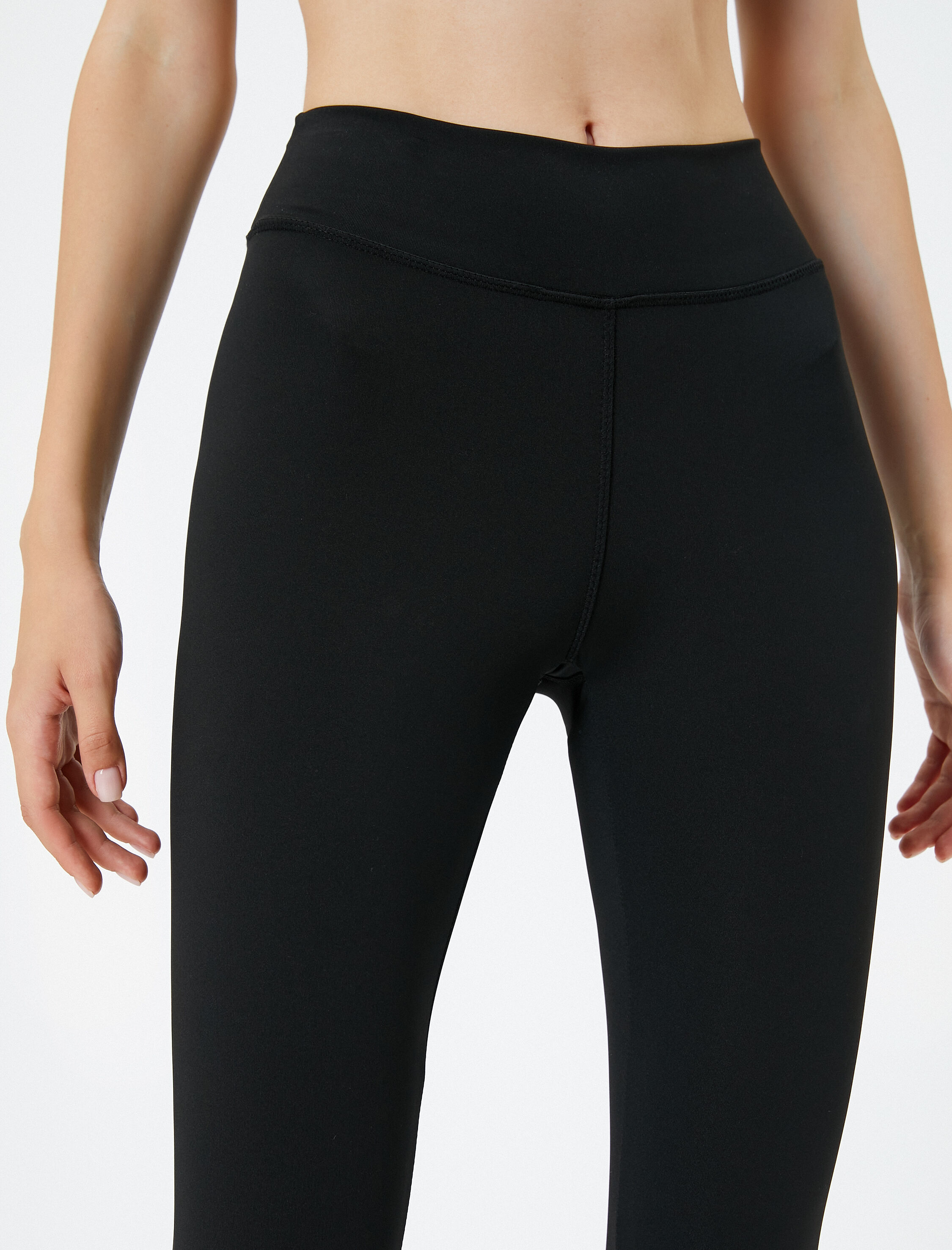   Spor Tayt Ekstra Düşük Bel Crop Paça