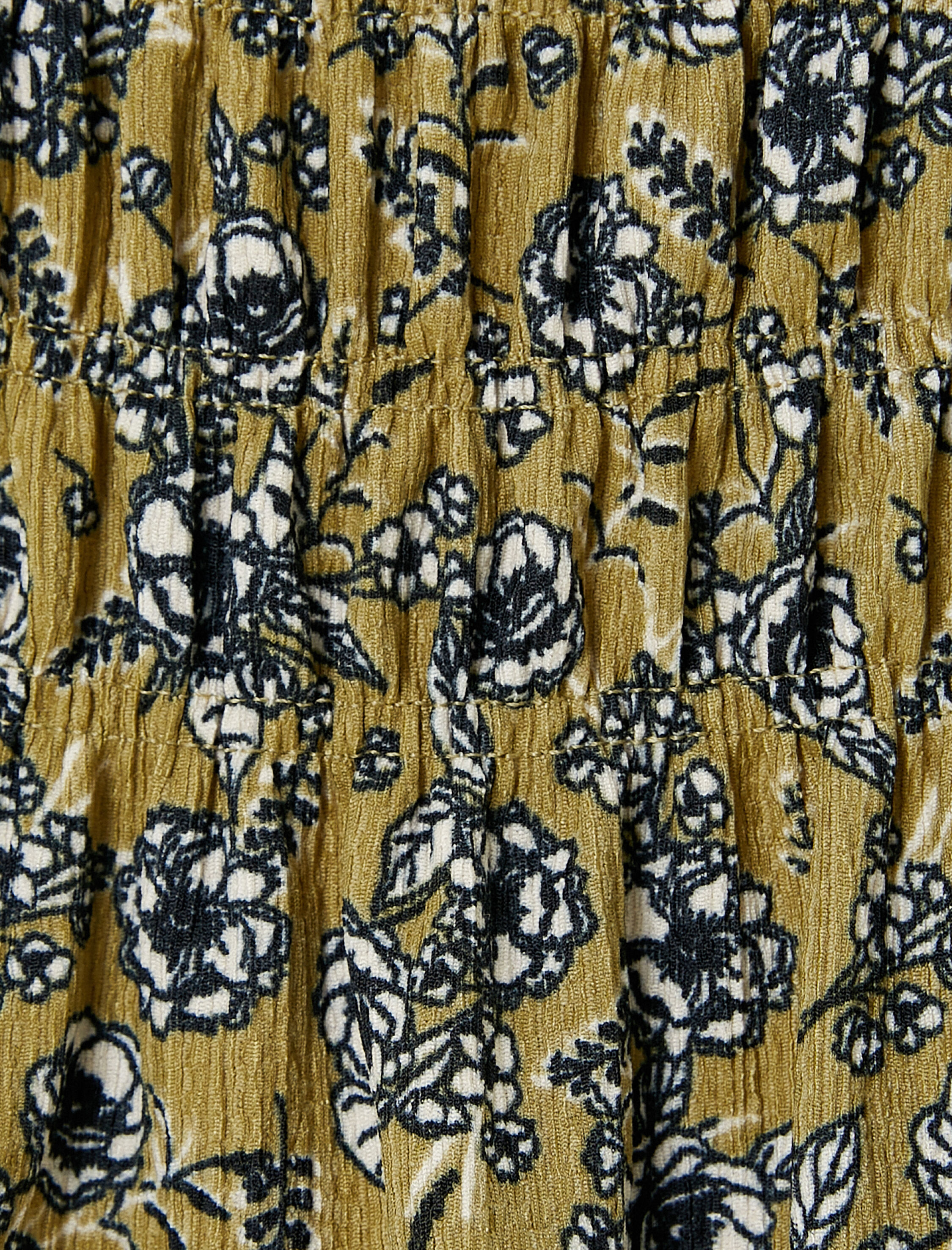   Çiçekli Mini Kışlık Elbise Kare Yaka Uzun Kollu Gipe Detaylı Bürümcük