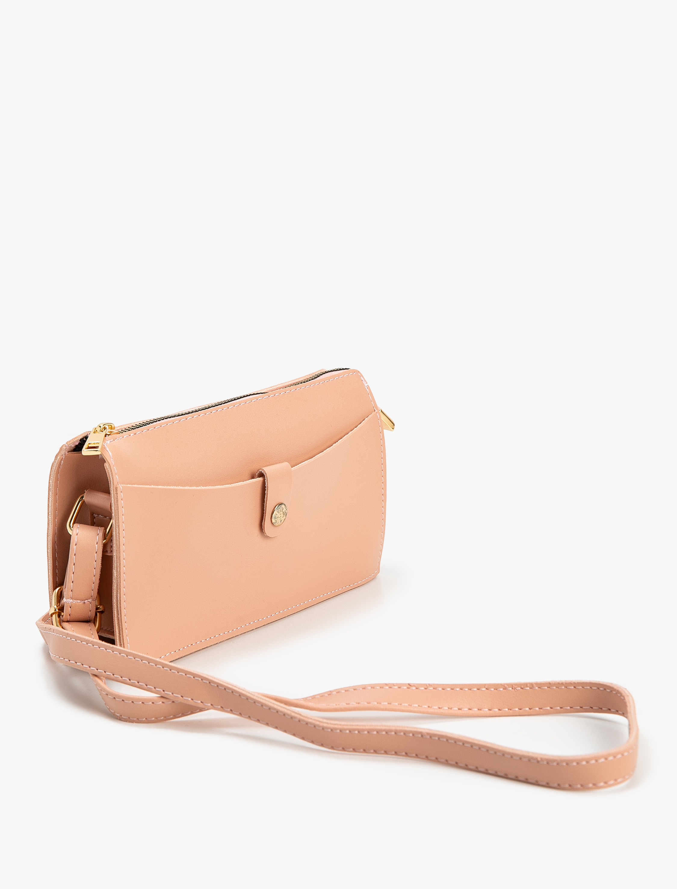  Kadın Çapraz Çanta Suni Deri Fermuarlı Çıtçıtlı