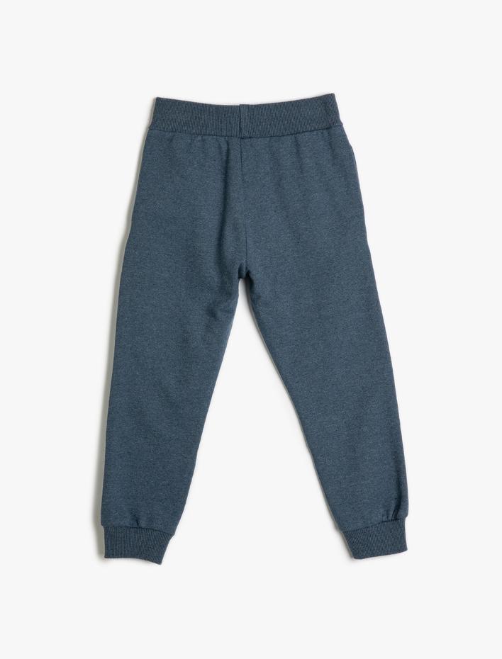 Erkek Çocuk Basic Jogger Eşofman Altı Şardonlu Cepli Beli Lastikli