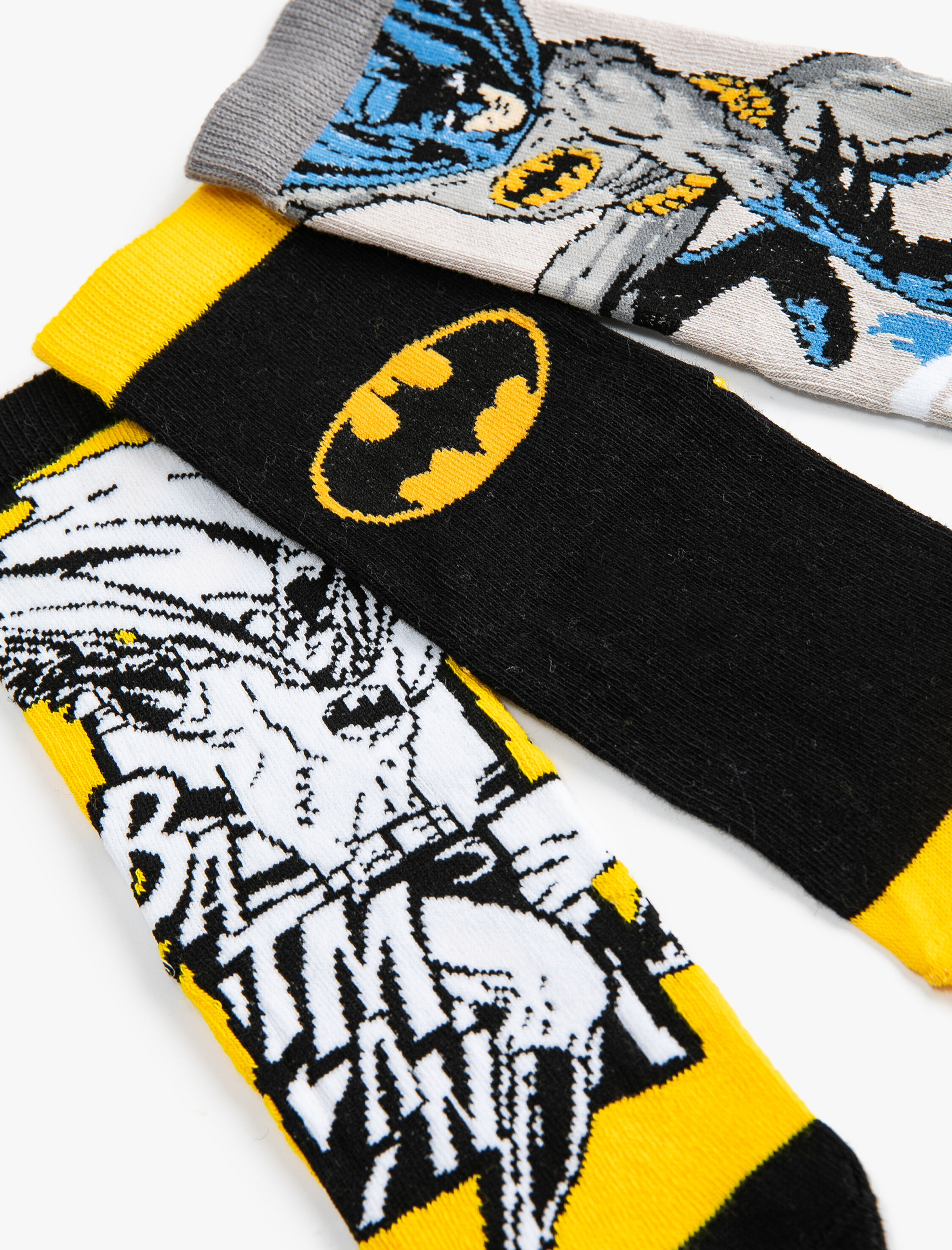  Erkek Çocuk Batman Çorap Seti Lisanslı 3'lü