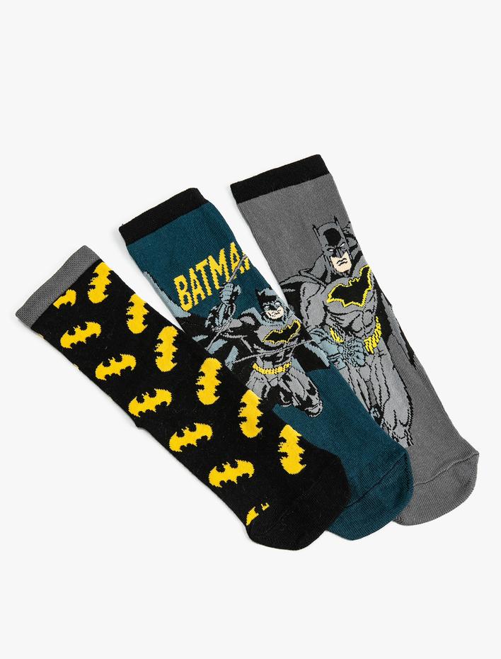 Erkek Çocuk Batman Çorap Seti Lisanslı 3'lü