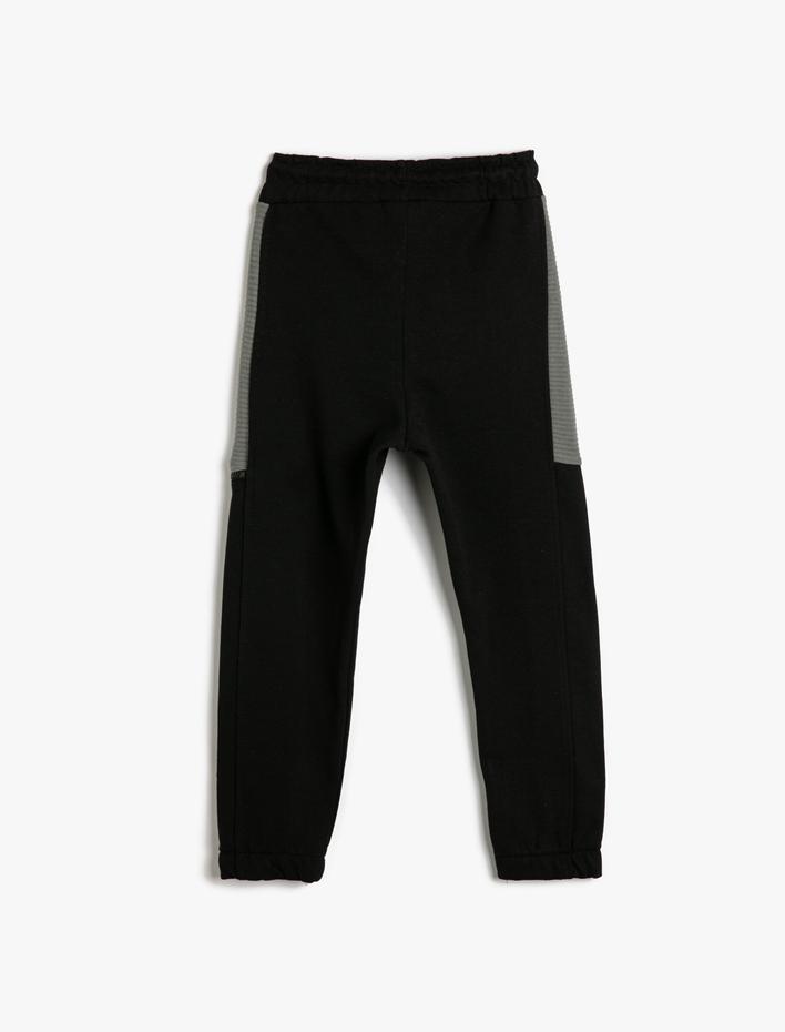 Erkek Çocuk Jogger Eşofman Altı Şardonlu Cepli Beli Bağlamalı