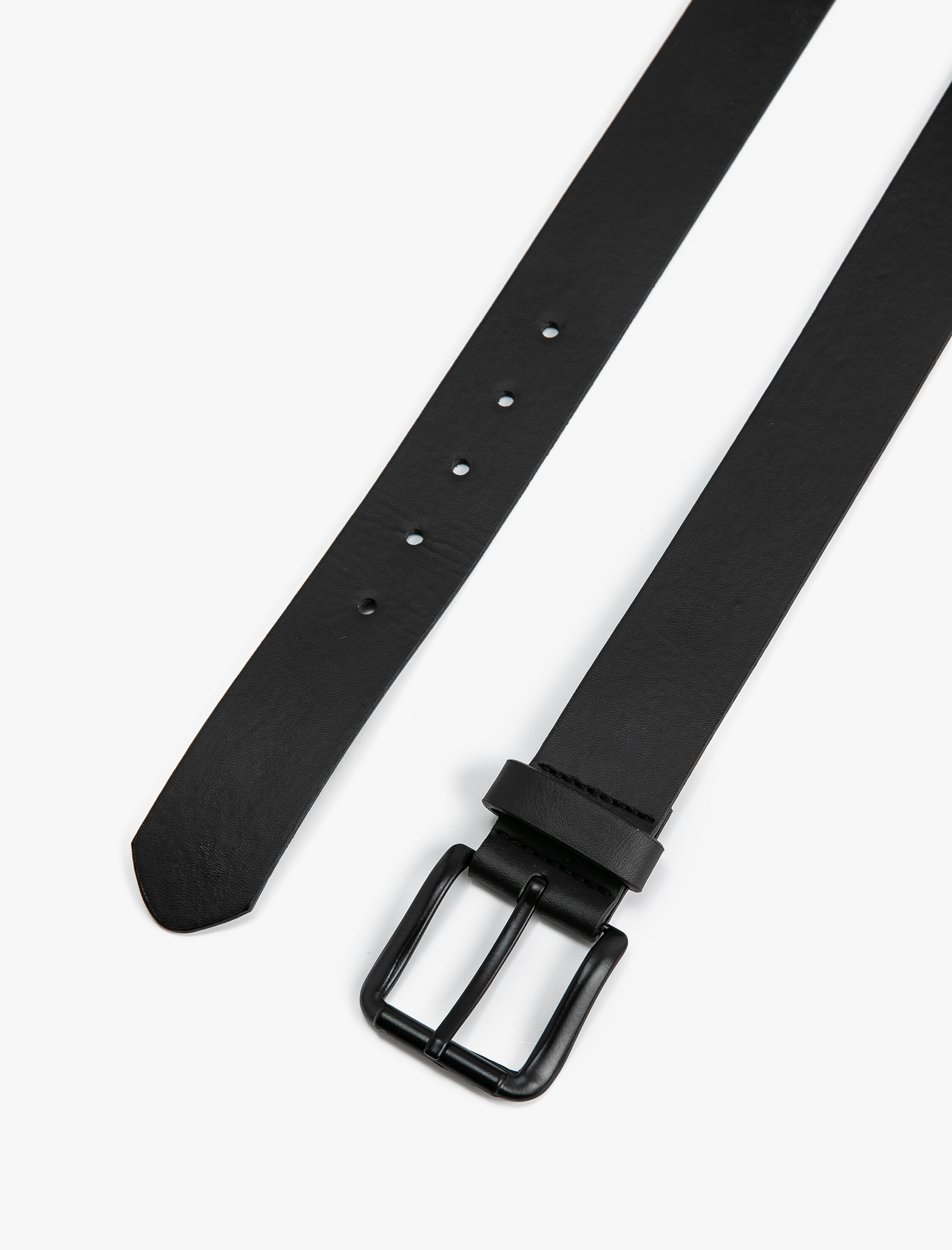  Erkek Kemer Deri Görünümlü Metal Toka Detaylı