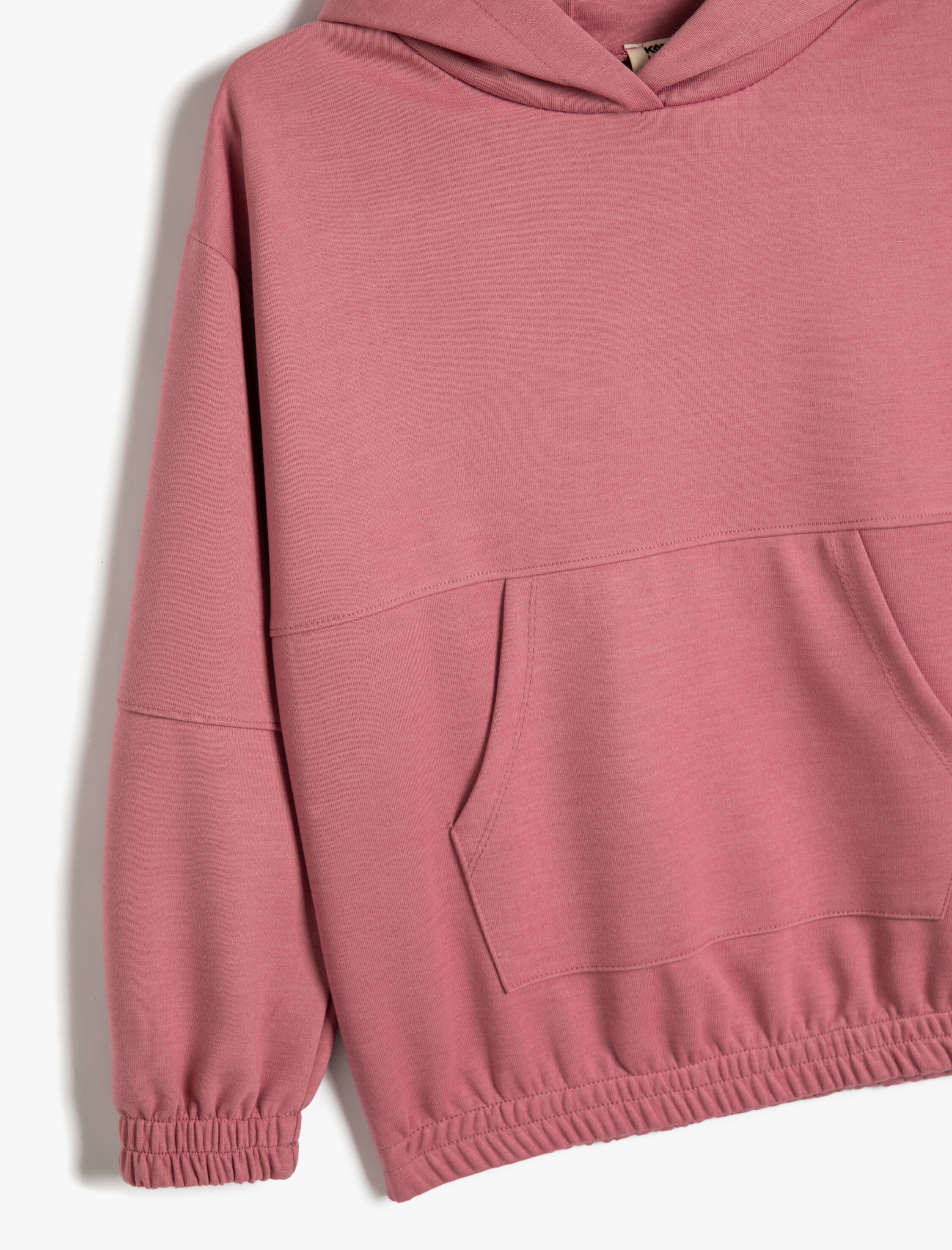  Kız Çocuk Kapşonlu Sweatshirt Kanguru Cepli Uzun Kollu Manşetleri Lastikli