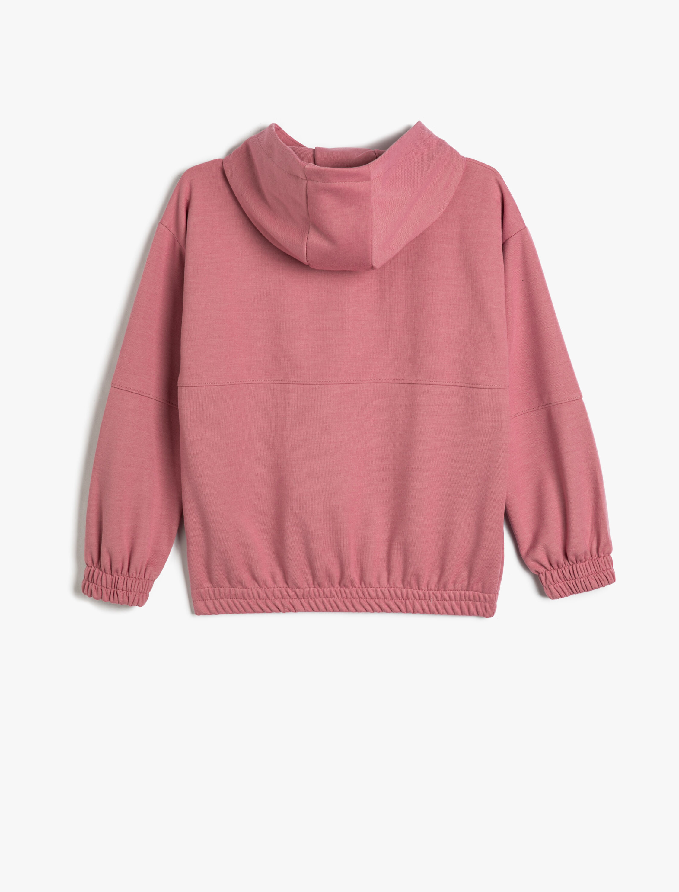  Kız Çocuk Kapşonlu Sweatshirt Kanguru Cepli Uzun Kollu Manşetleri Lastikli