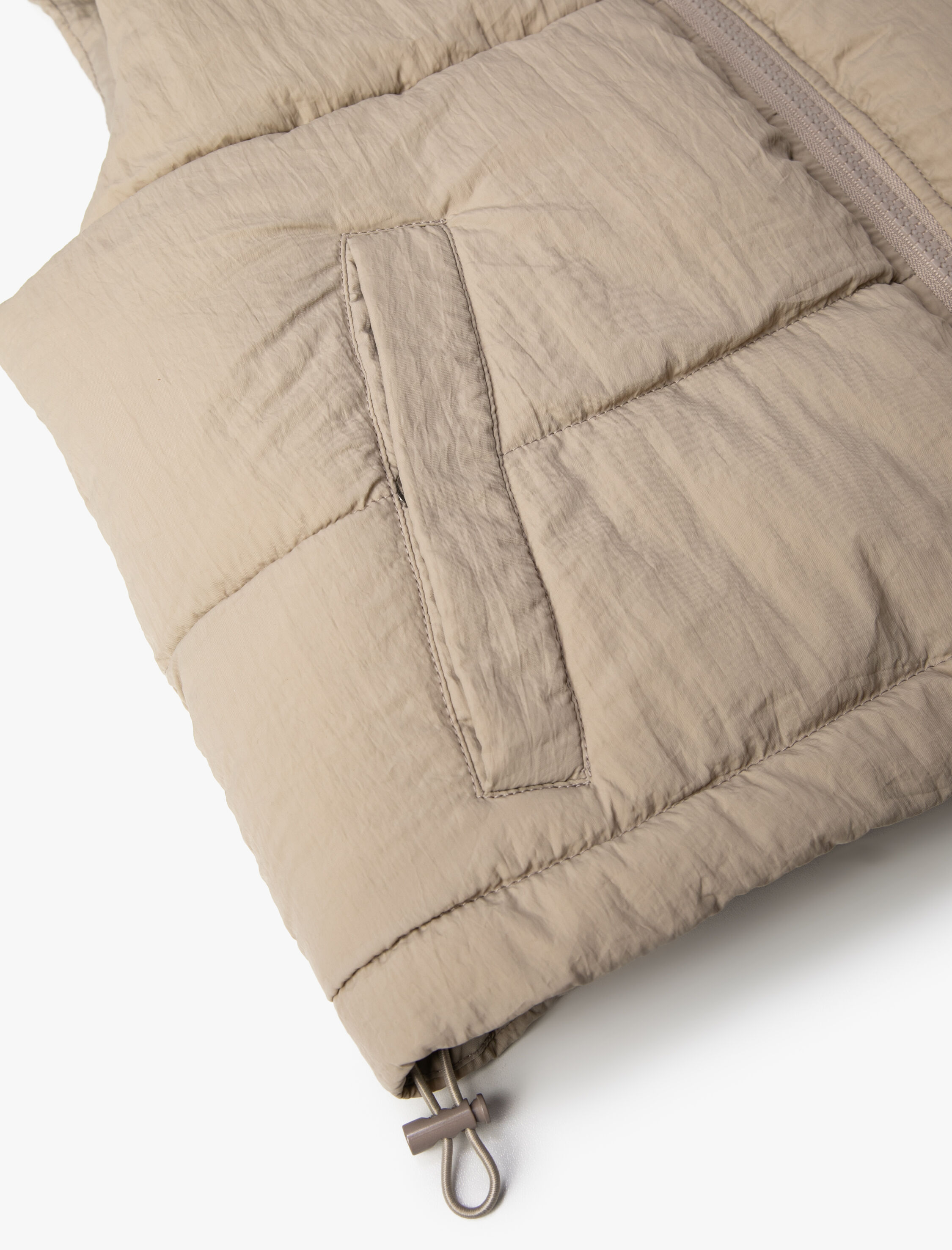 Şişme Yelek Çıkarılabilir Kapüşonlu Fermuarlı Cepli