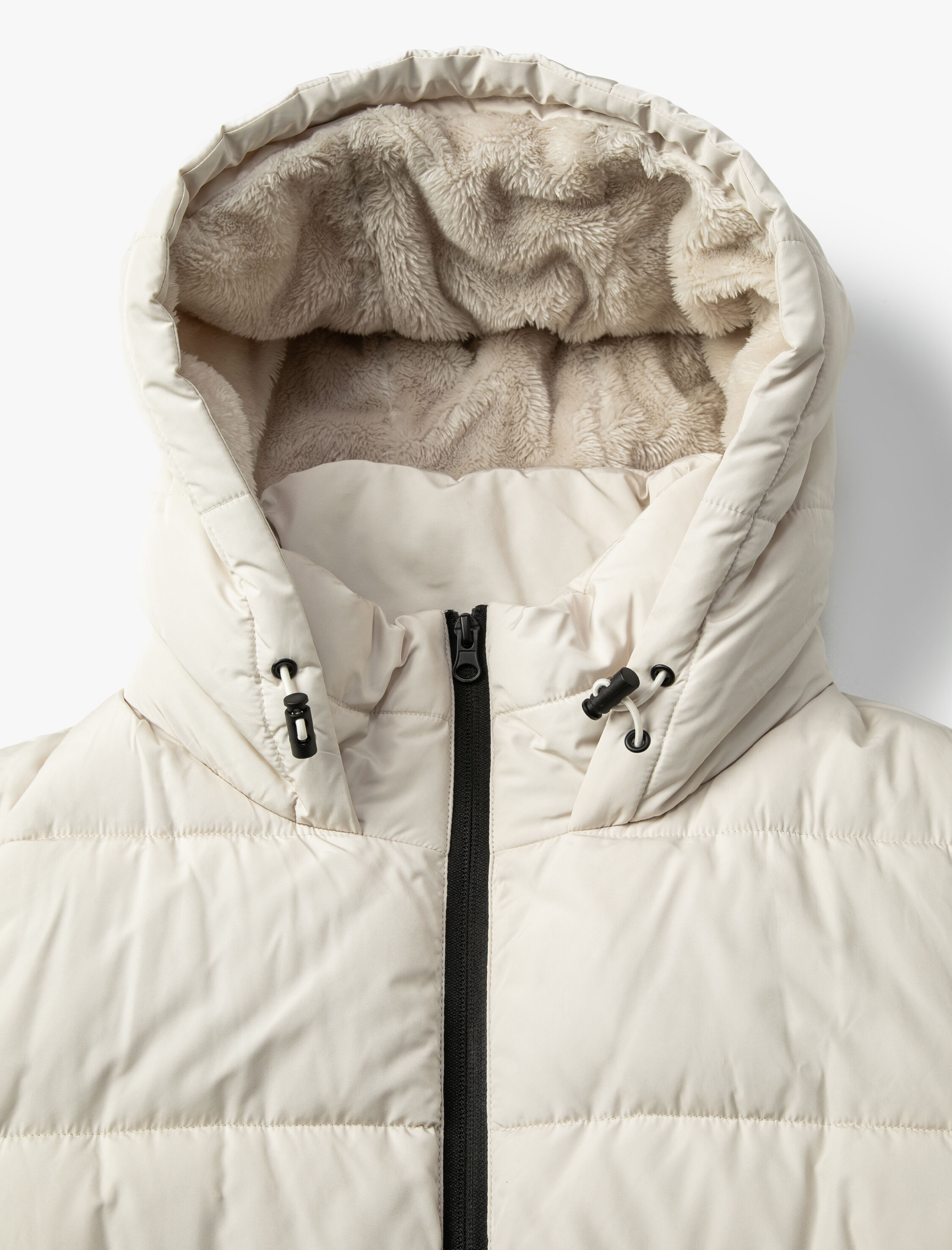   Şişme Mont Kapitone Kapüşonlu Fermuarlı Dik Yaka Cepli