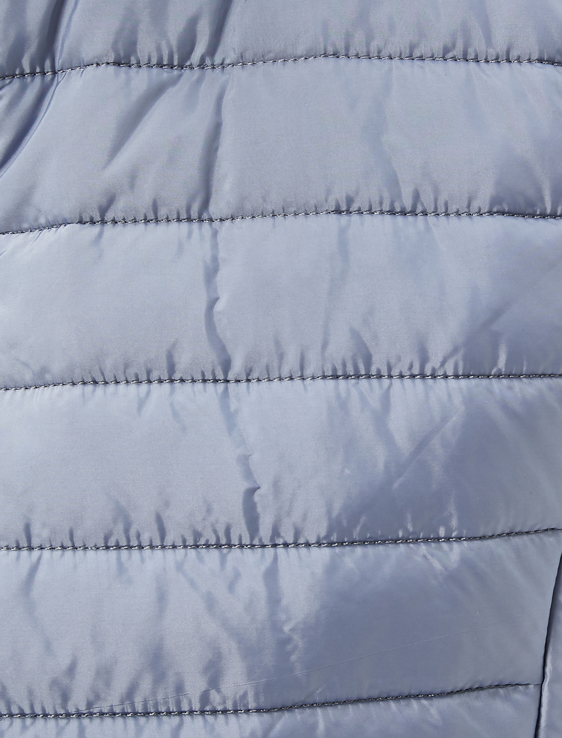   Şişme Yelek Dik Yaka Cep Detaylı Fermuarlı