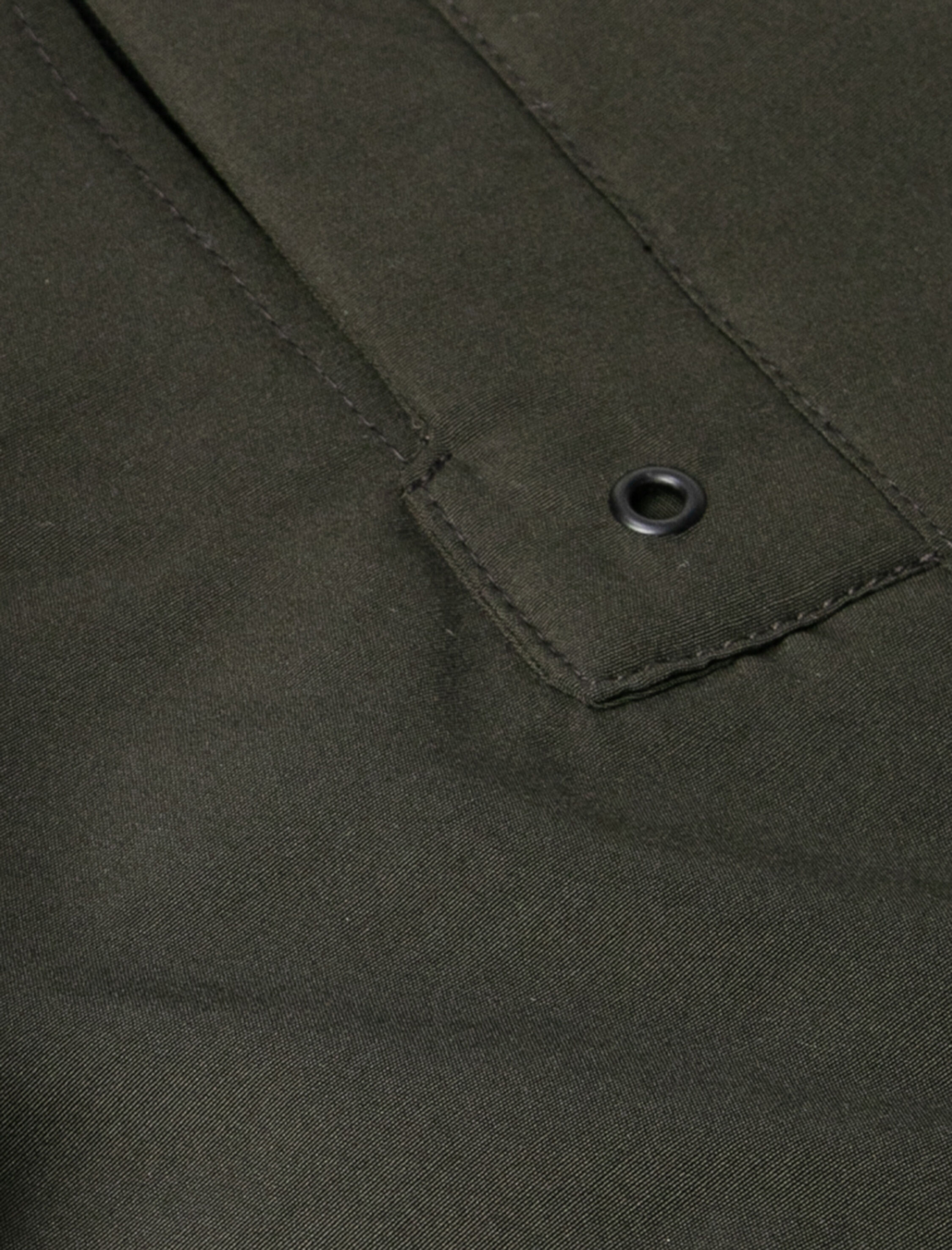   Kapşonlu Anorak Mont Cep Detaylı Çıtçıt Düğmeli