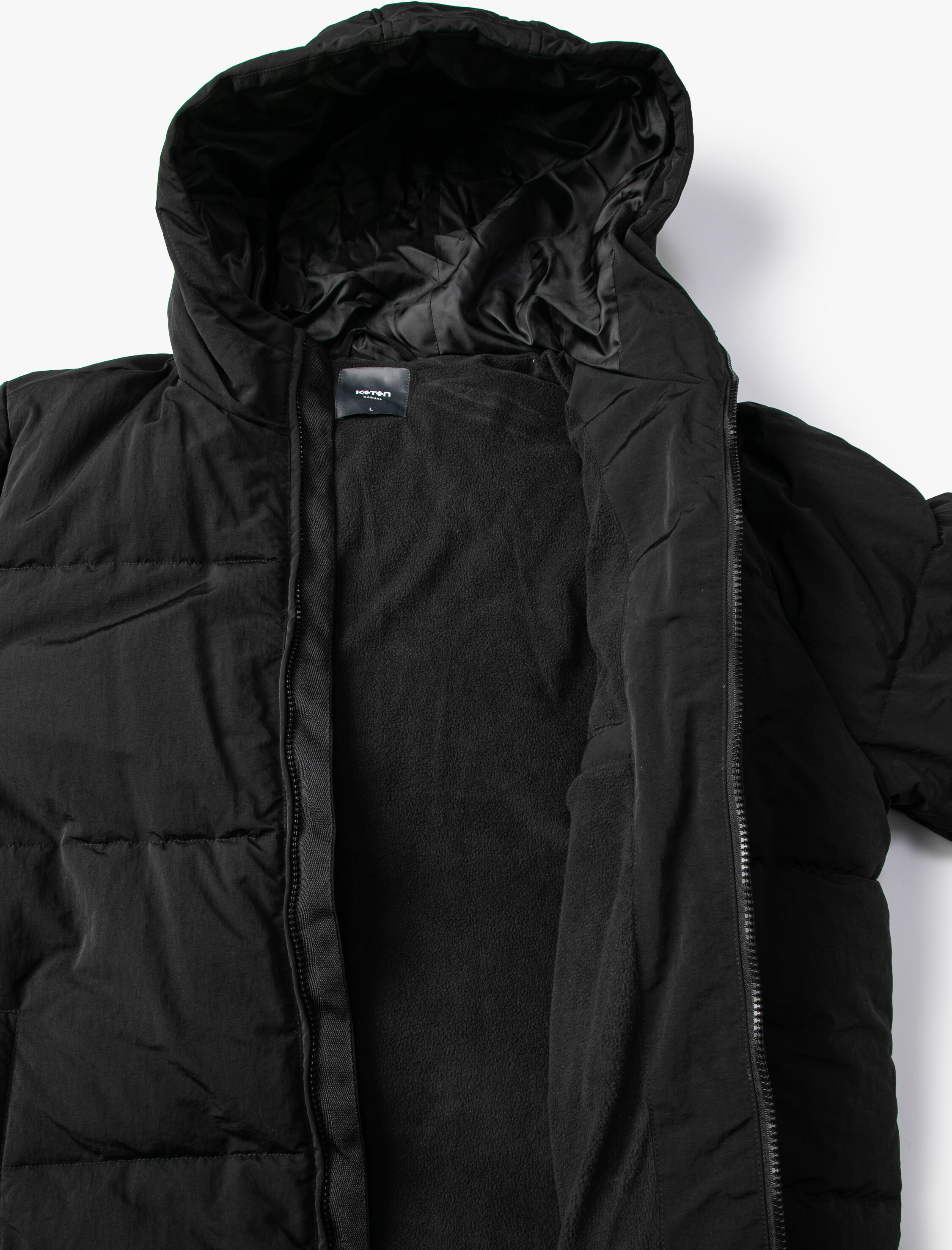   Şişme Mont Kapşonlu Cep Detaylı Fermuarlı