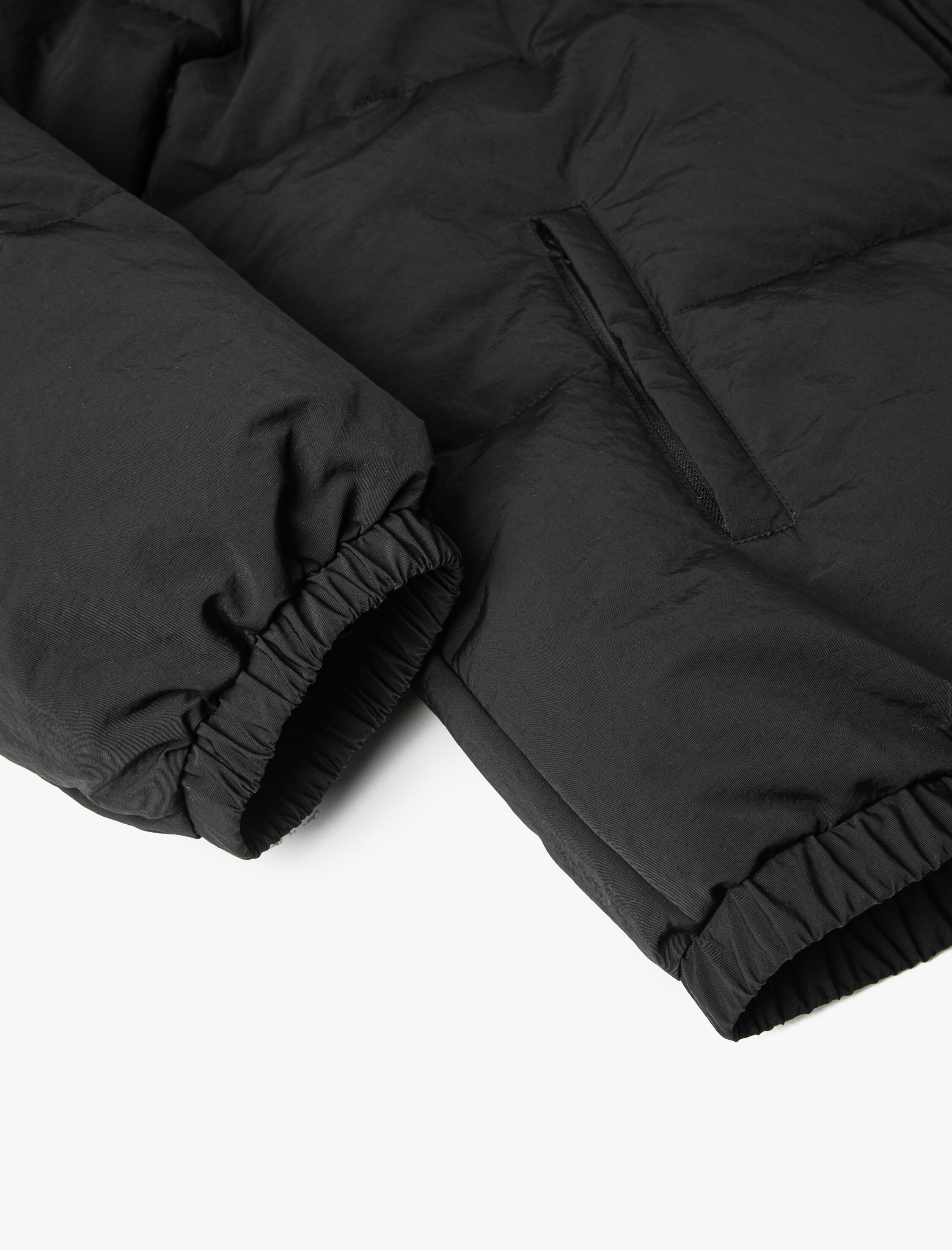   Şişme Mont Kapşonlu Cep Detaylı Fermuarlı