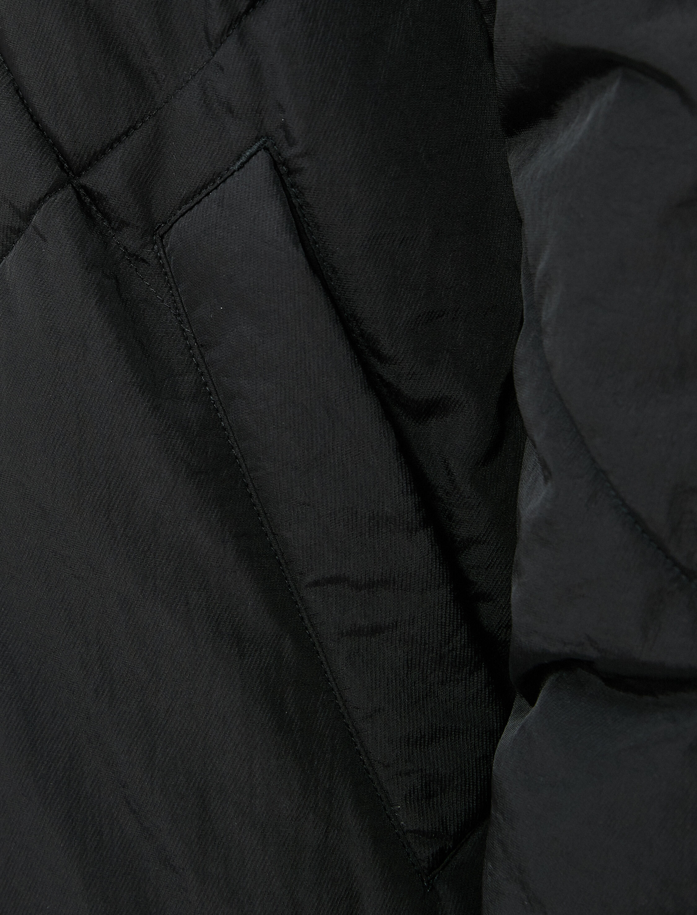   Midi Şişme Mont Kapitoneli Kapüşonlu Cep Detaylı Bağcıklı